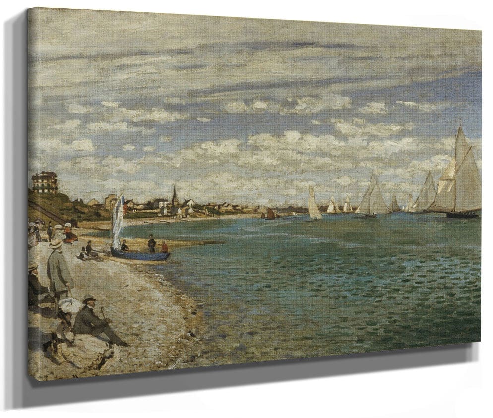 Regatta At Sainte Adresse By Claude Monet