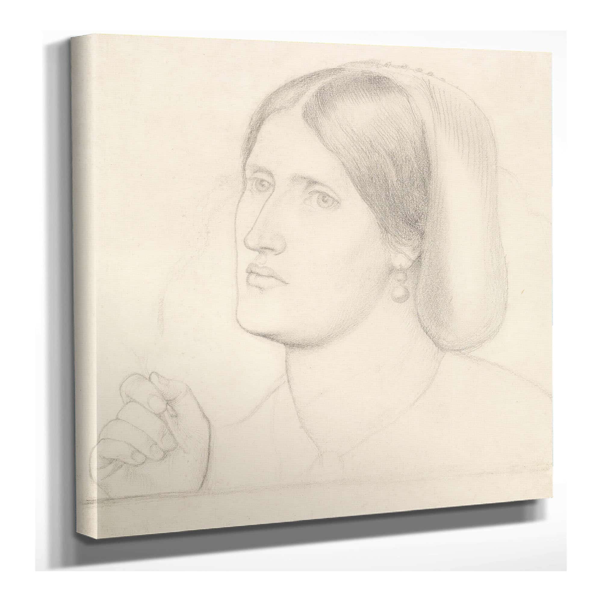Regina Cordium Study Of Mrs Aldam Heaton by Dante Gabriel Rossetti