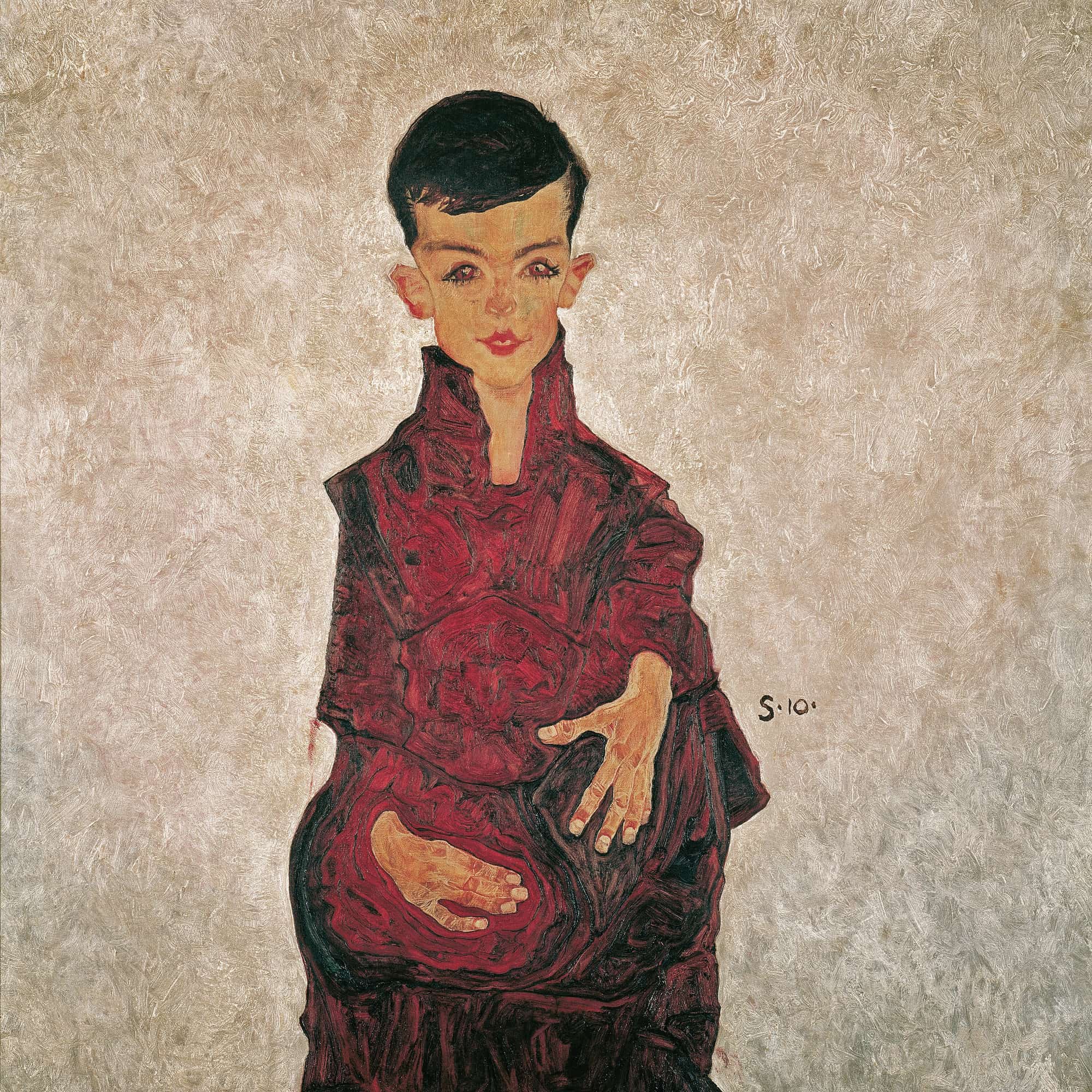 Reinerbub Bildnis Herbert Reiner by Egon Schiele - Image 4