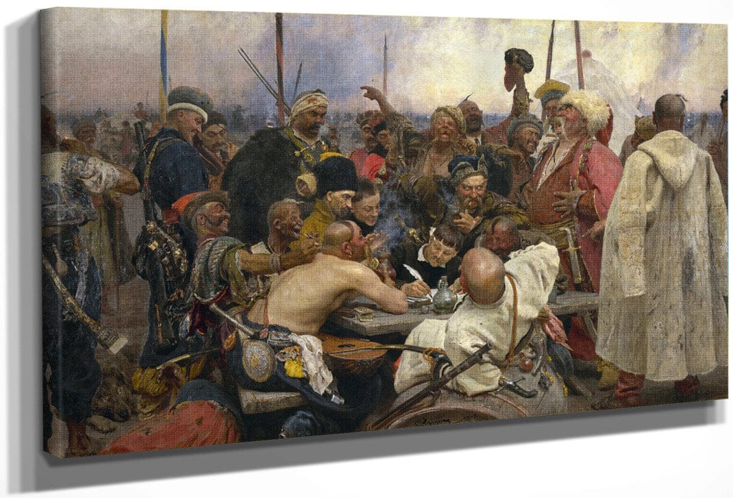 Reply Of The Zaporozhian Cossacks 1891 By Ilya Repin