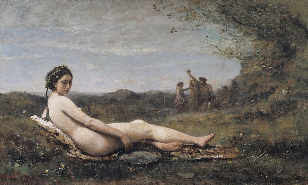 Repose By Jean Baptiste Camille Corot - Image 7