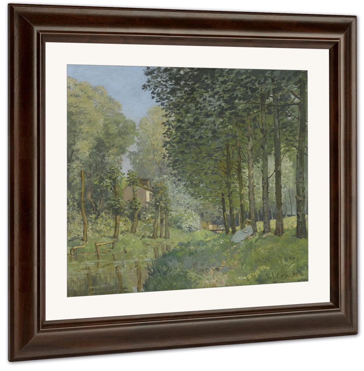 Rest Along The Stream Edge Of The Wood 1878 By Alfred Sisley - Image 3
