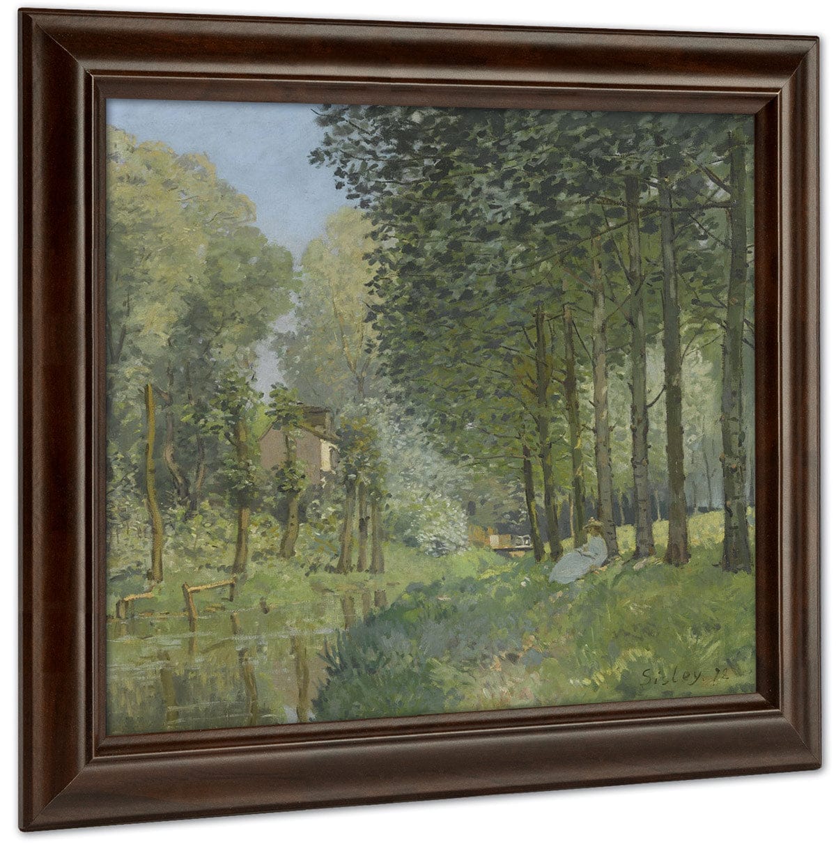 Rest Along The Stream Edge Of The Wood 1878 By Alfred Sisley - Image 4