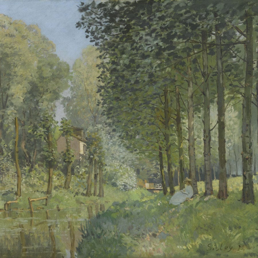 Rest Along The Stream Edge Of The Wood 1878 By Alfred Sisley - Image 5