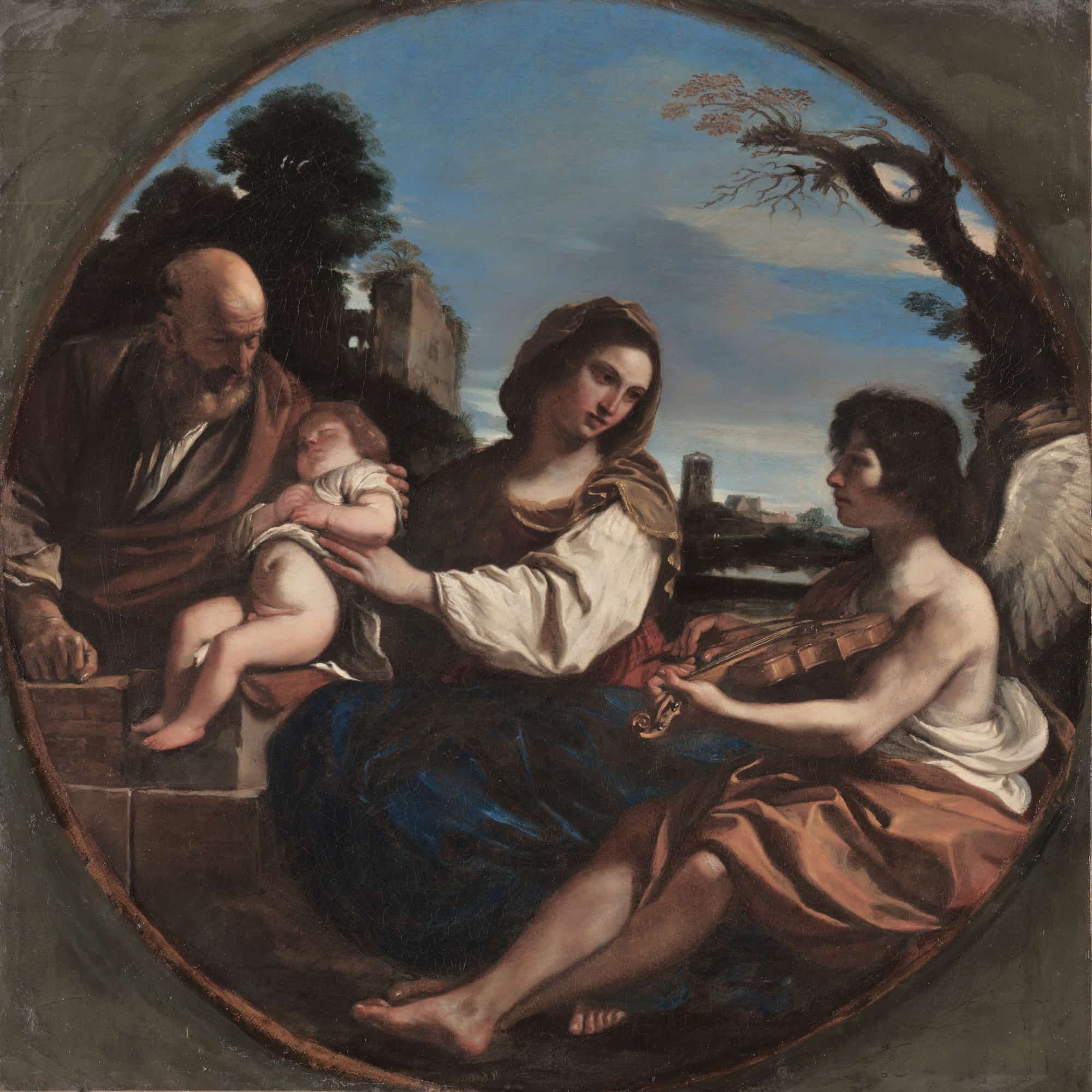 Rest On The Flight Into Egypt by Guercino - Image 4