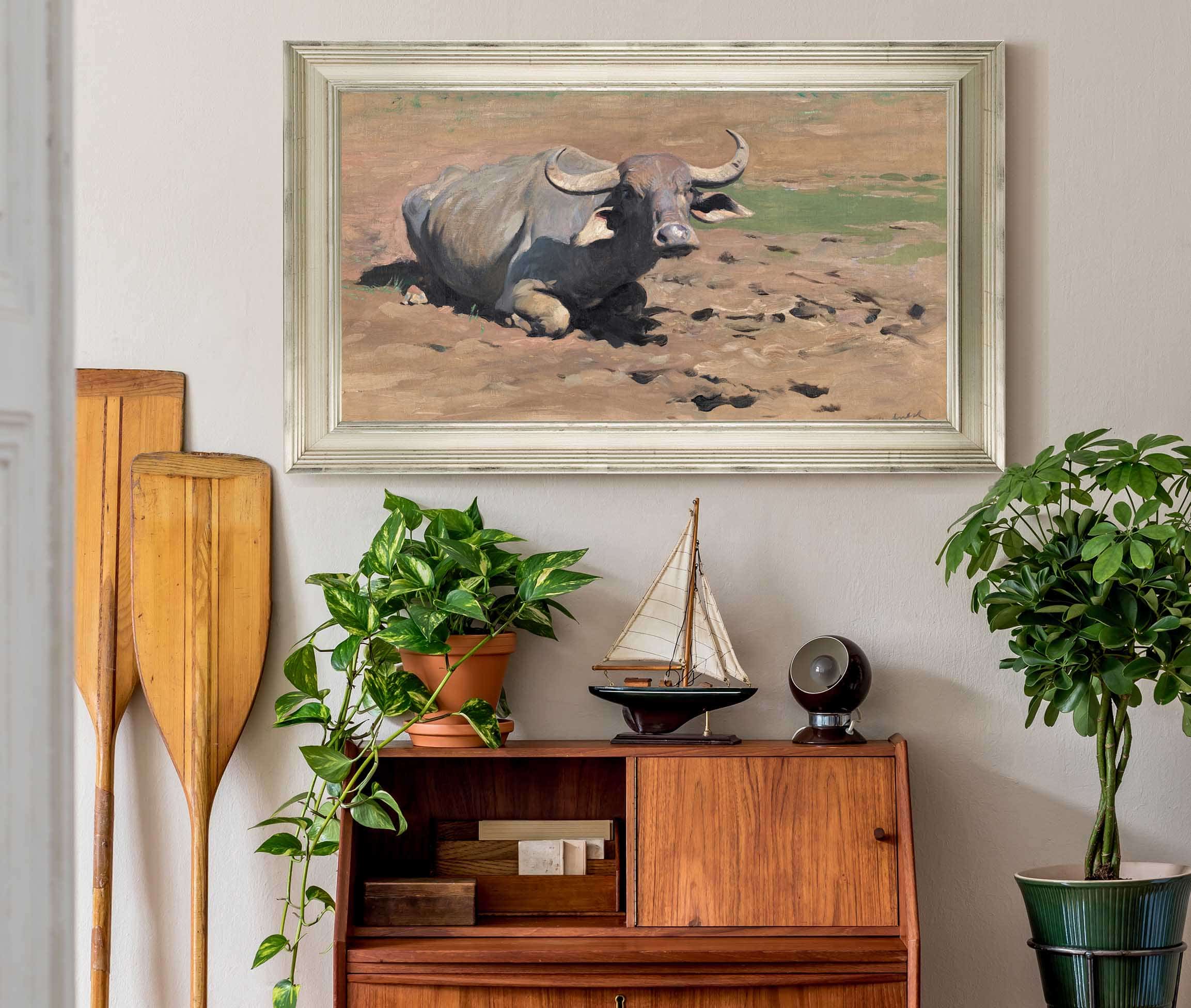 Resting Buffalo by Wilhelm Kuhnert - Image 6