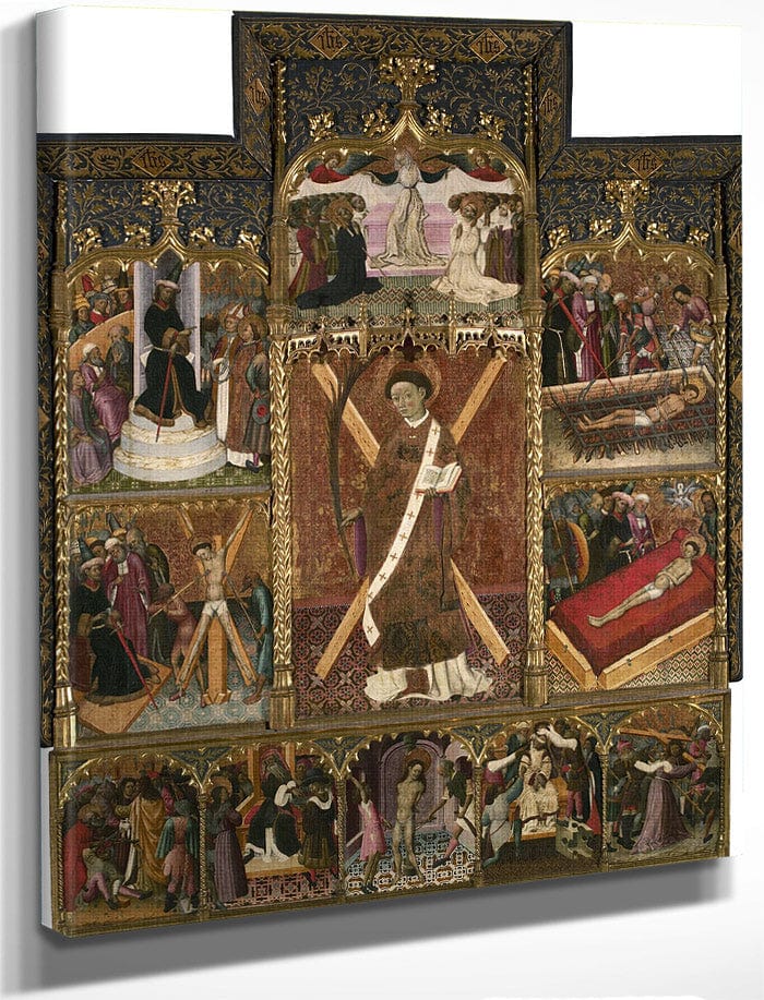 Retaule De Sant Vicenc By Bernat Martorell