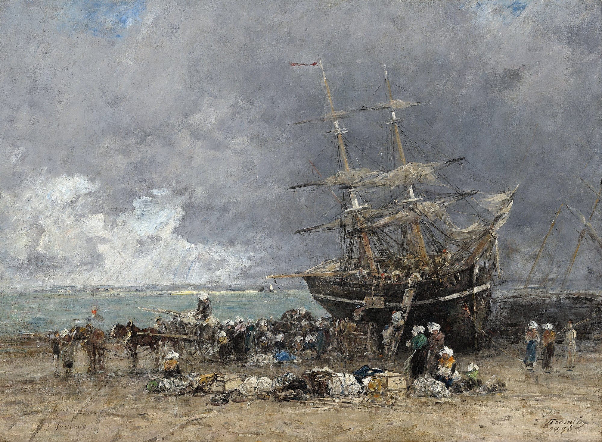 Return Of The Terre Neuvier by Eugene Boudin - Image 2