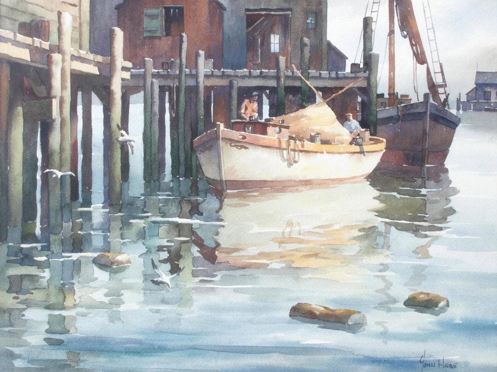 Returning Fishermen, Gloucester By John Knowles Hare - Image 5