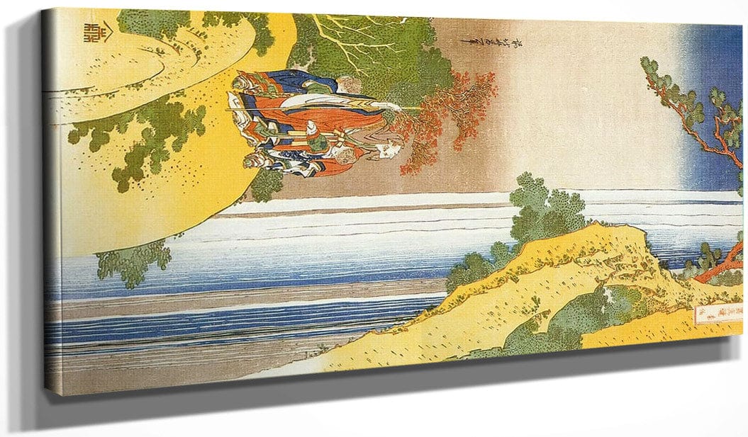 Ri Haku ( Li Po) Admiring The Waterfall By Hokusai - Image 3