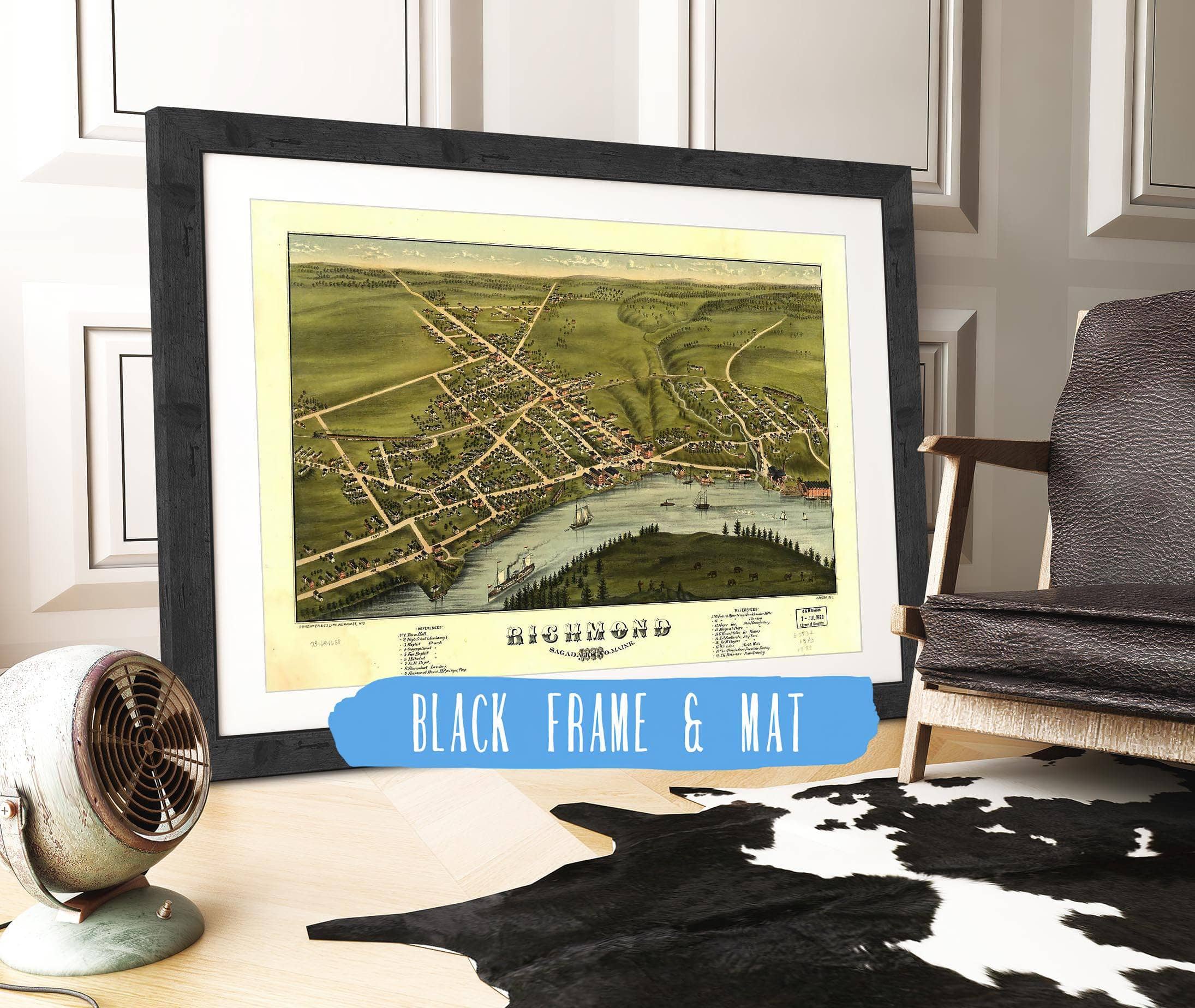 Richmond Sagadahoc Co Maine 1878 State of Maine - Image 3