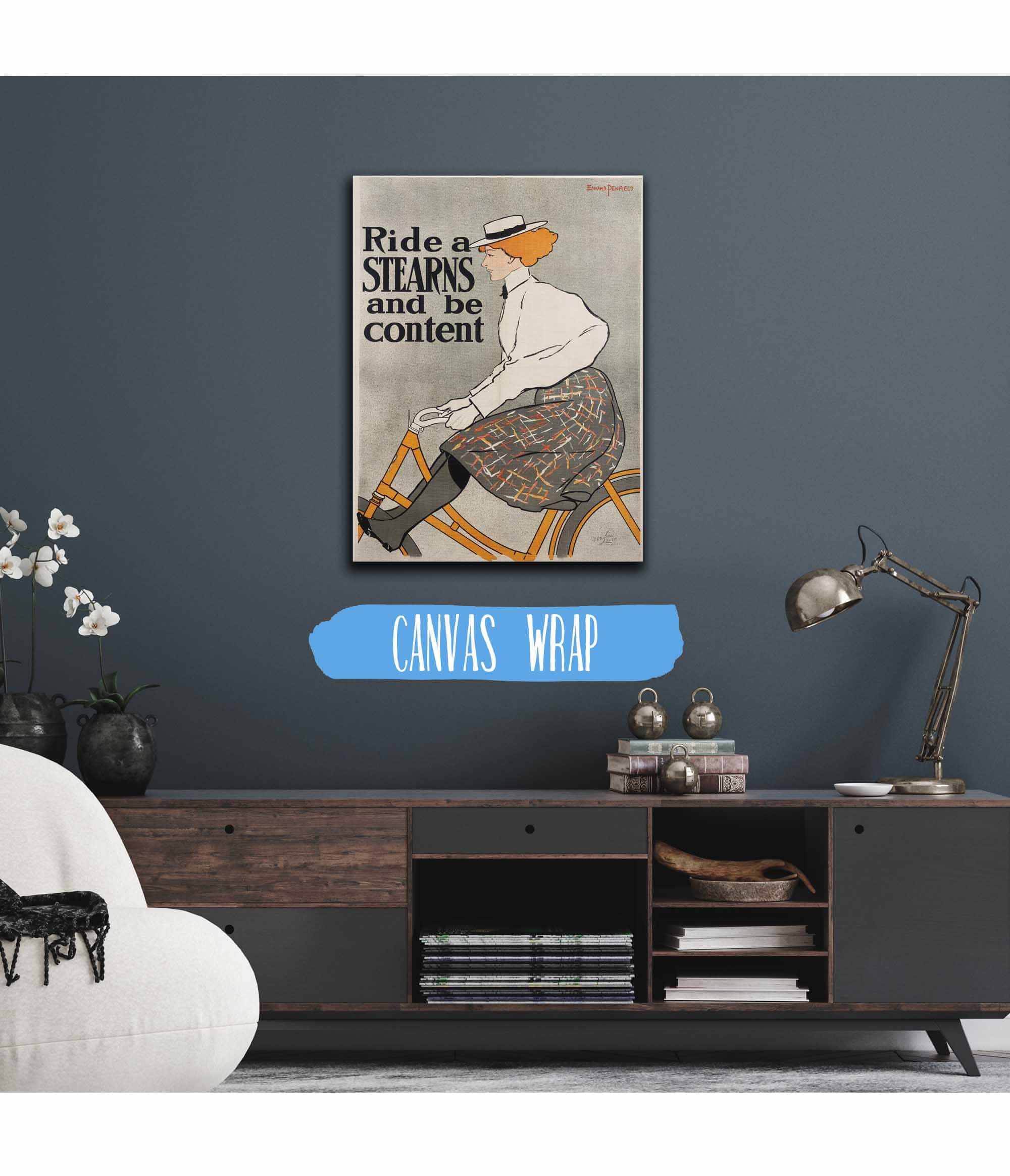 Ride A Stearn And Be Content by Edward Penfield - Image 3