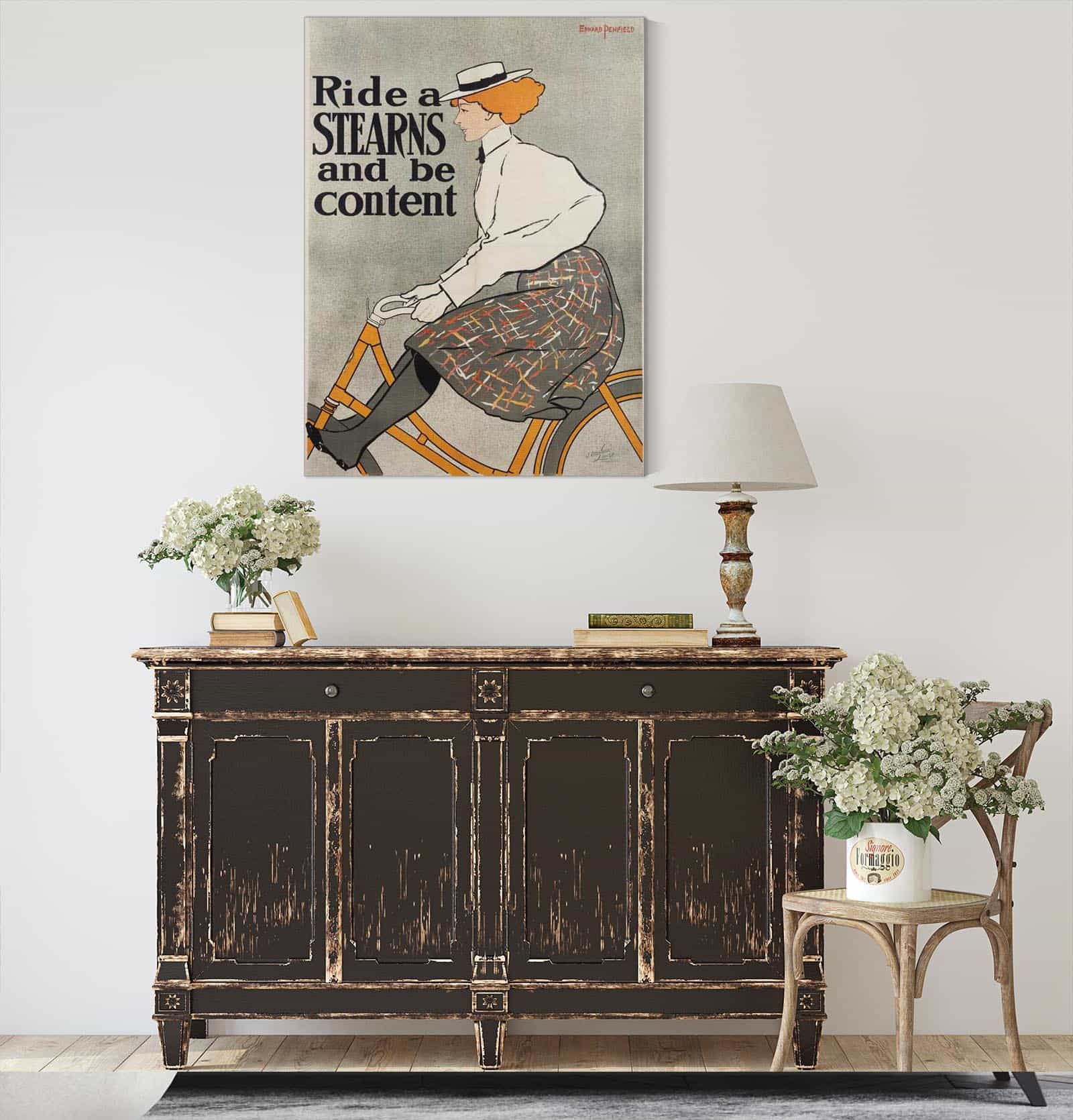 Ride A Stearn And Be Content by Edward Penfield - Image 4