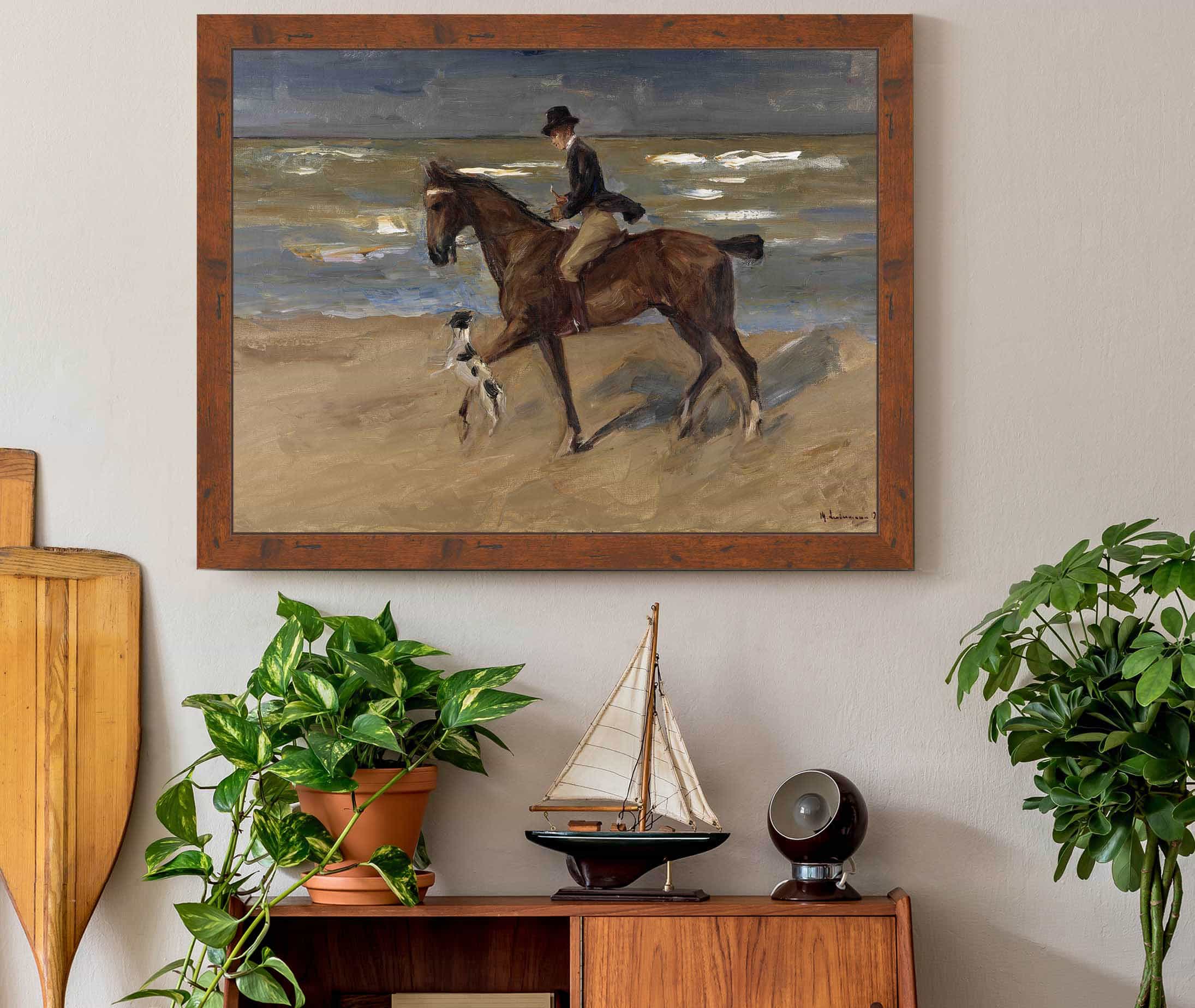 Rider On The Beach by Max Liebermann - Image 3