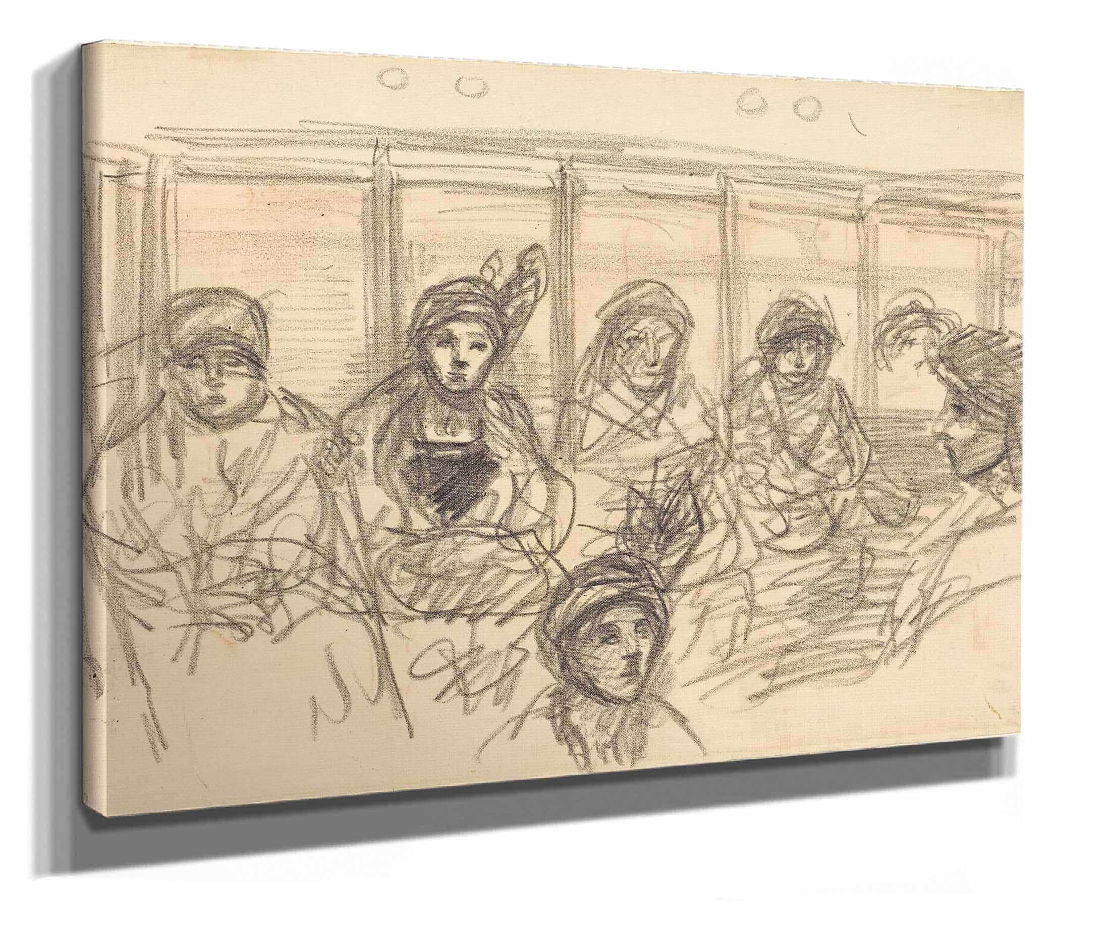 Riders On The Metro by Theophile Alexandre Steinlen - Image 2