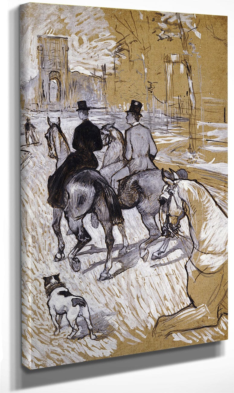 Riders On The Way To The Bois Du Bolougne By Henri Marie Raymond De Toulouse Lautrec Monfa