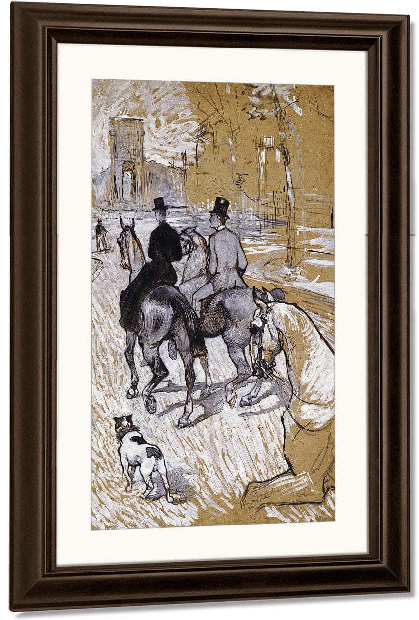 Riders On The Way To The Bois Du Bolougne By Henri Marie Raymond De Toulouse Lautrec Monfa - Image 4