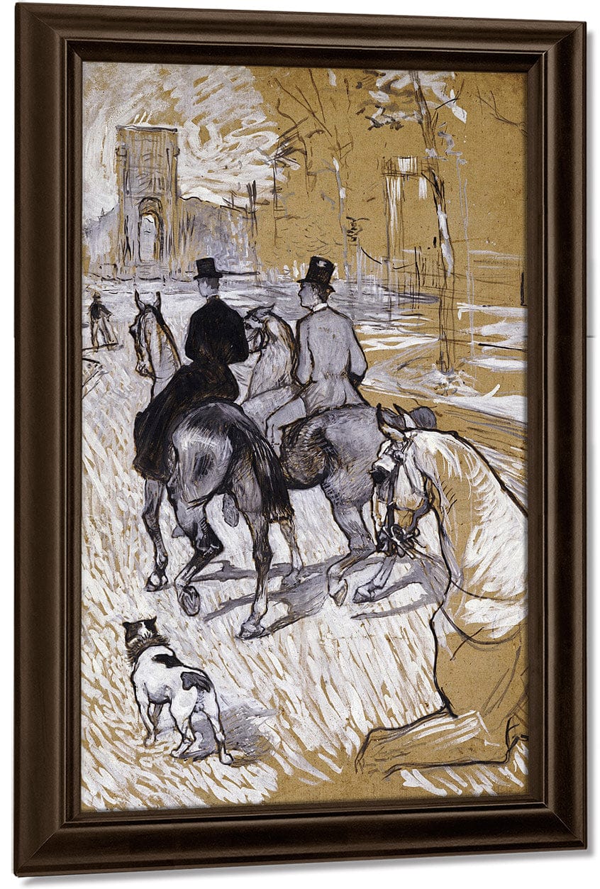 Riders On The Way To The Bois Du Bolougne By Henri Marie Raymond De Toulouse Lautrec Monfa - Image 5