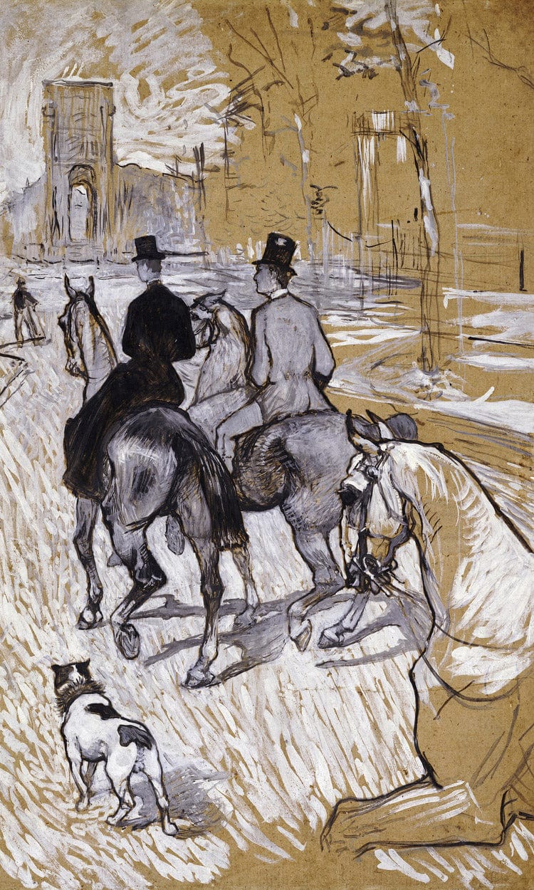 Riders On The Way To The Bois Du Bolougne By Henri Marie Raymond De Toulouse Lautrec Monfa - Image 6