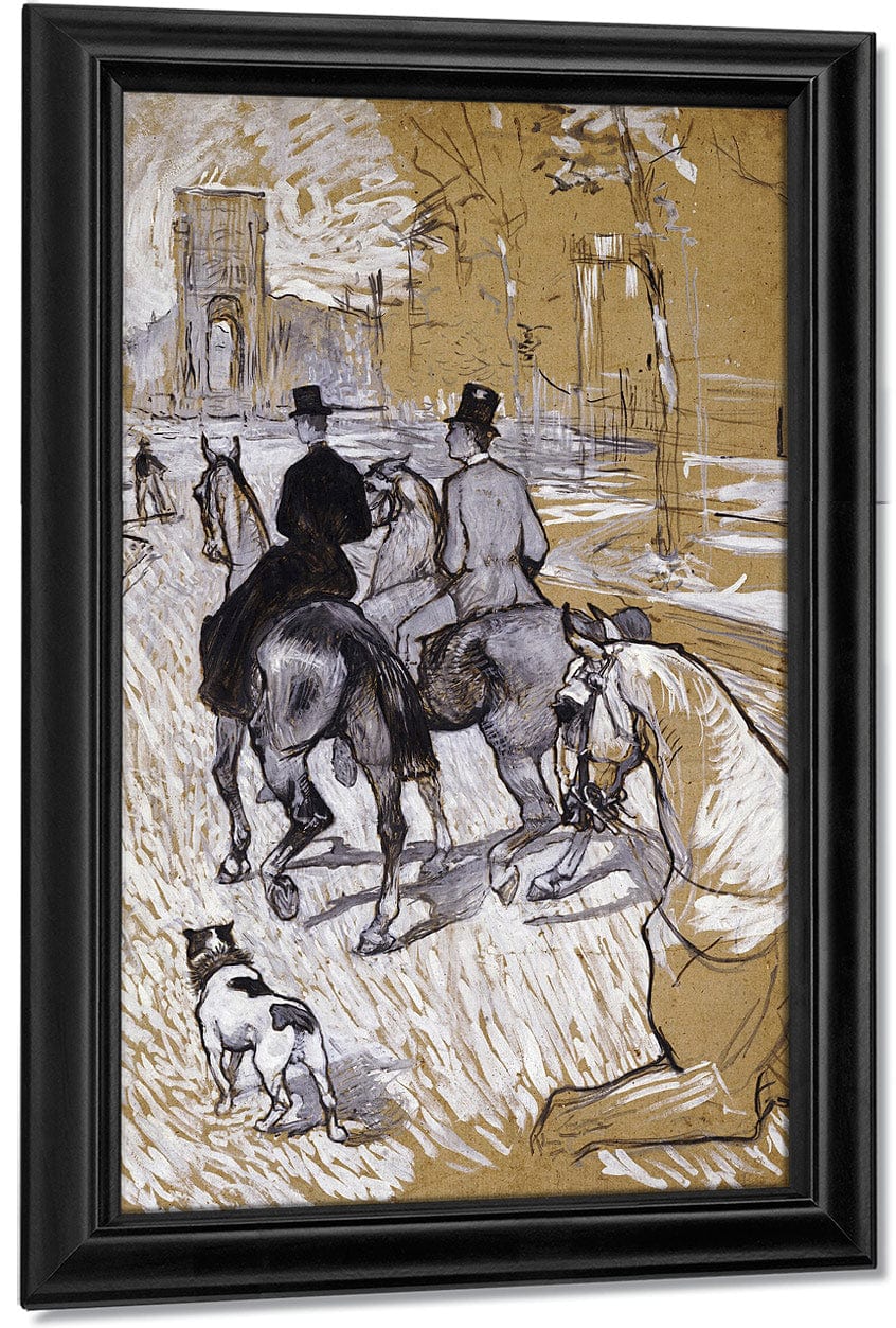 Riders On The Way To The Bois Du Bolougne By Henri Marie Raymond De Toulouse Lautrec Monfa - Image 7