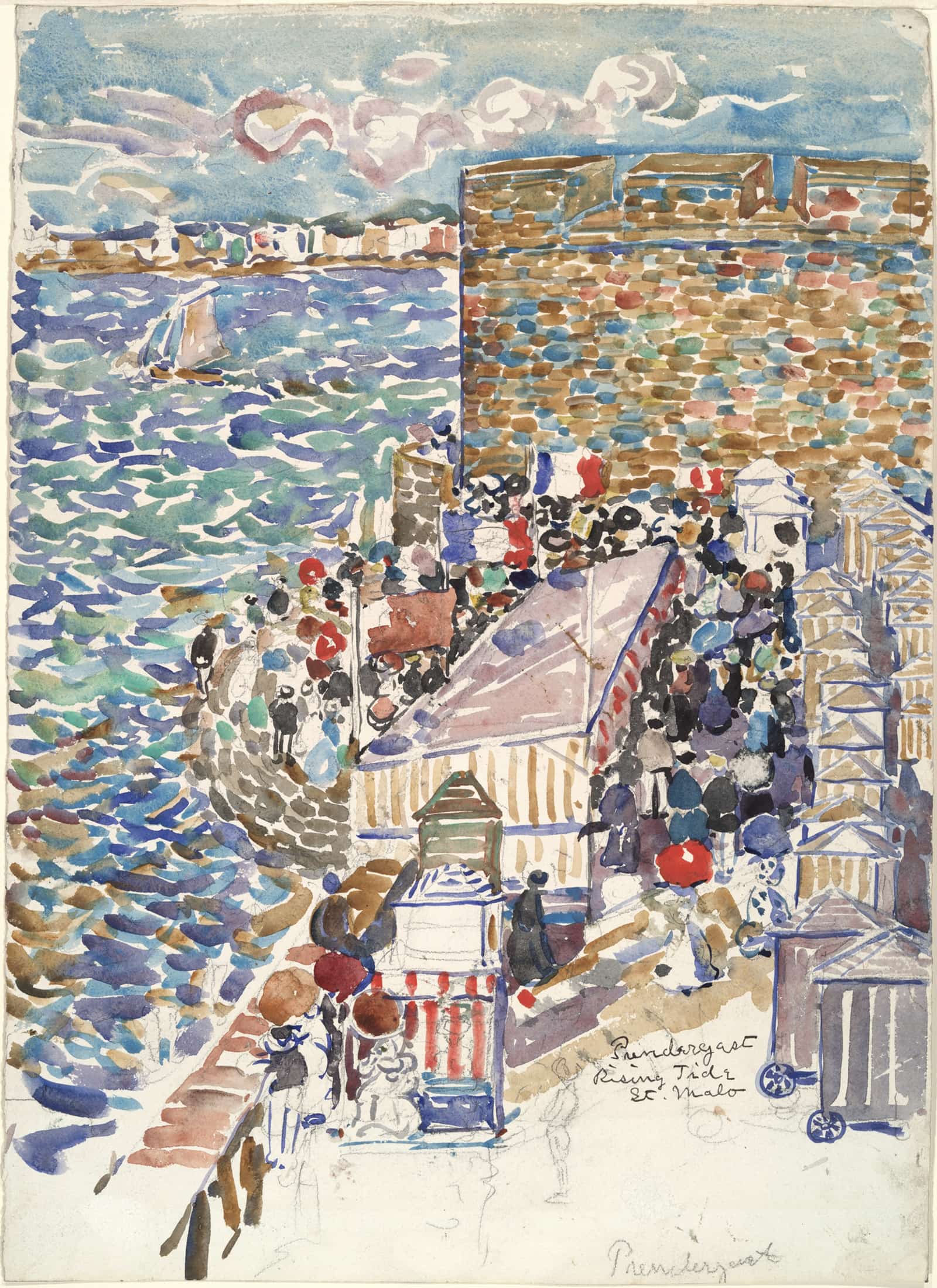 Rising Tide St Malo by Maurice Prendergast
