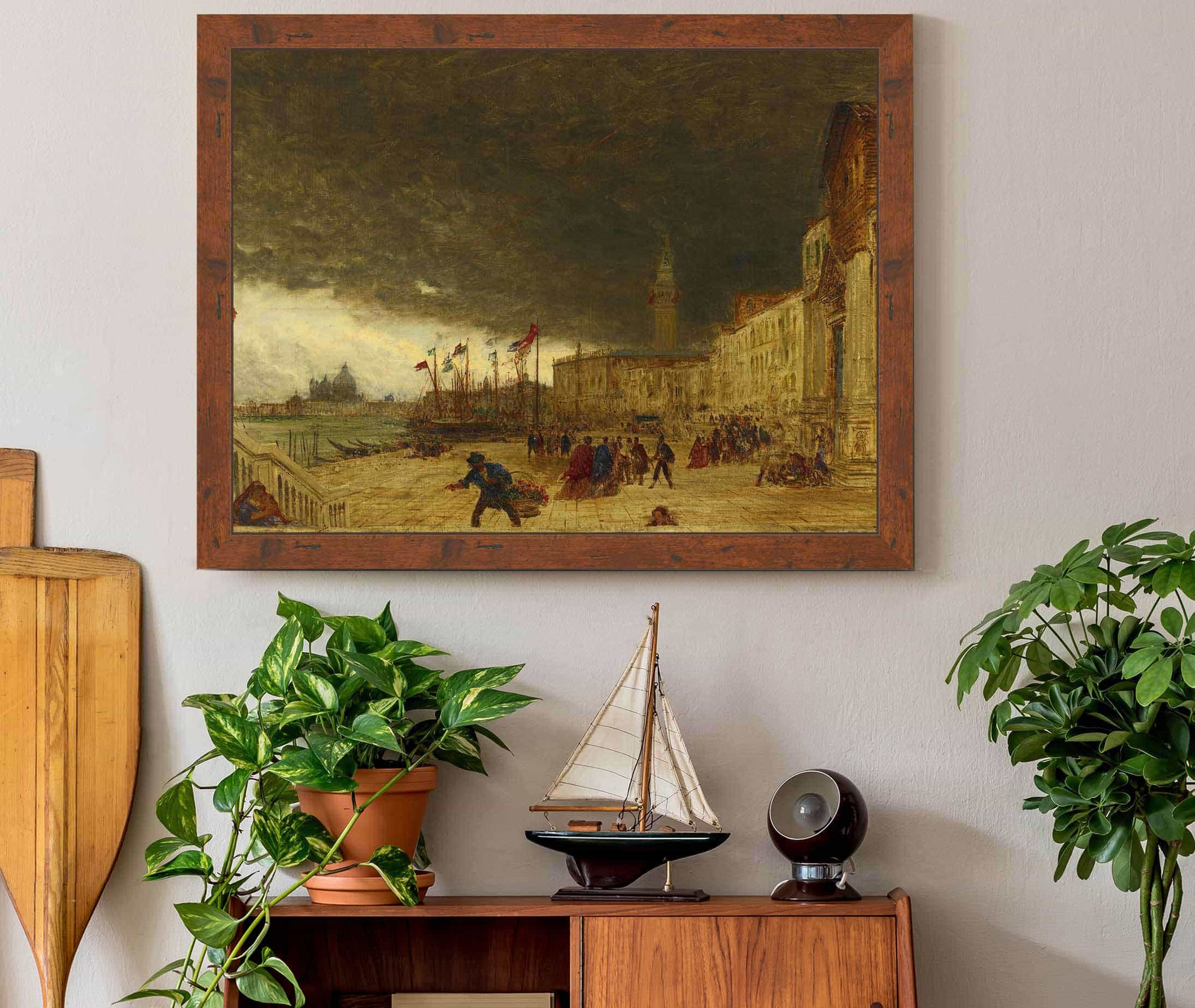 Riva Degli Schiavoni by Felix Ziem - Image 3