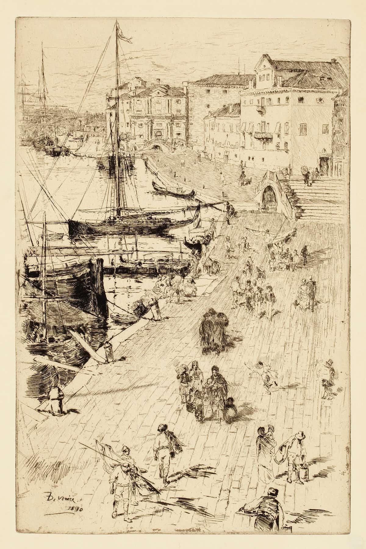 Riva Degli Schiavoni Ii by Frank Duveneck - Image 3
