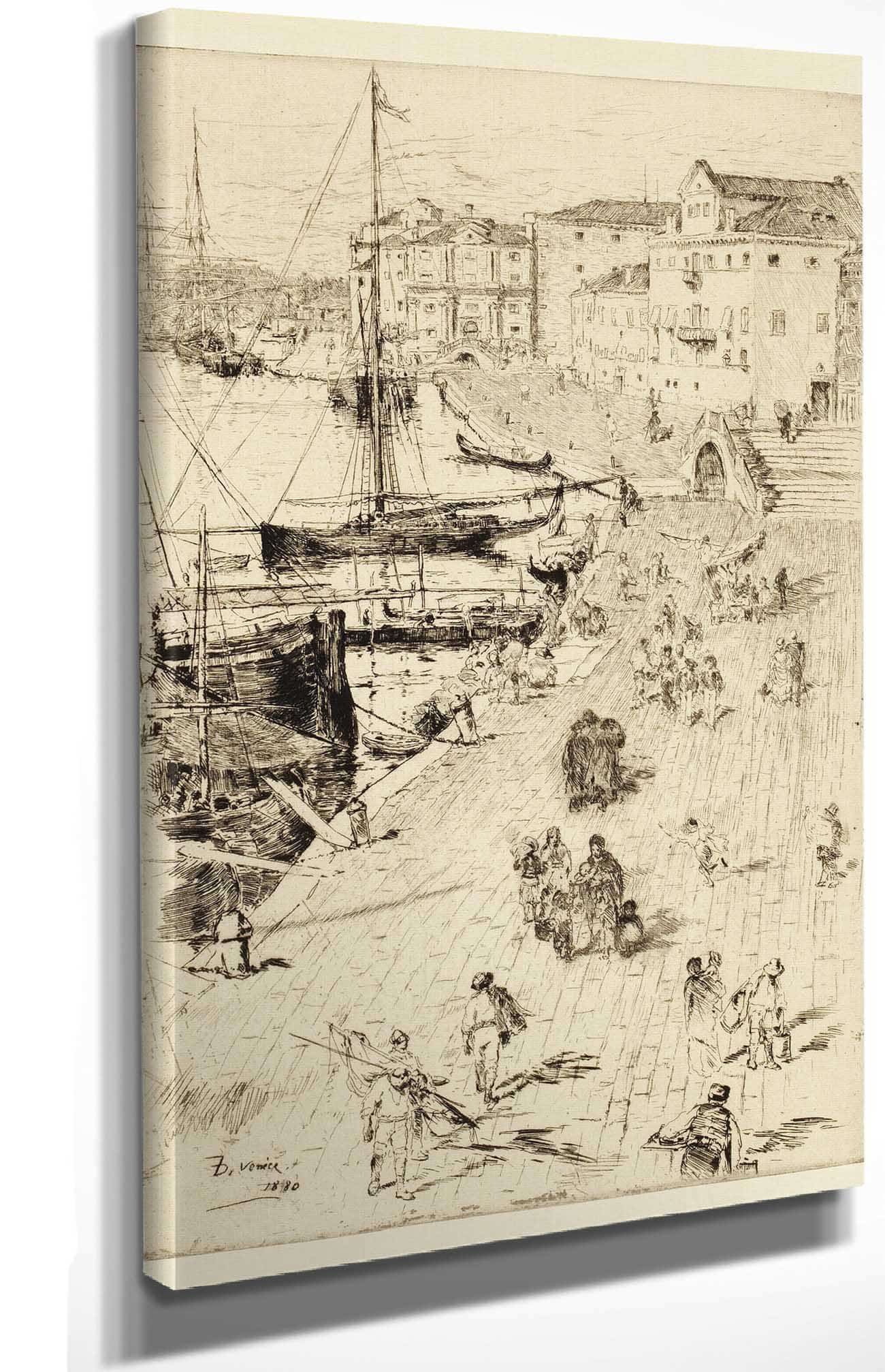 Riva Degli Schiavoni Ii by Frank Duveneck - Image 4