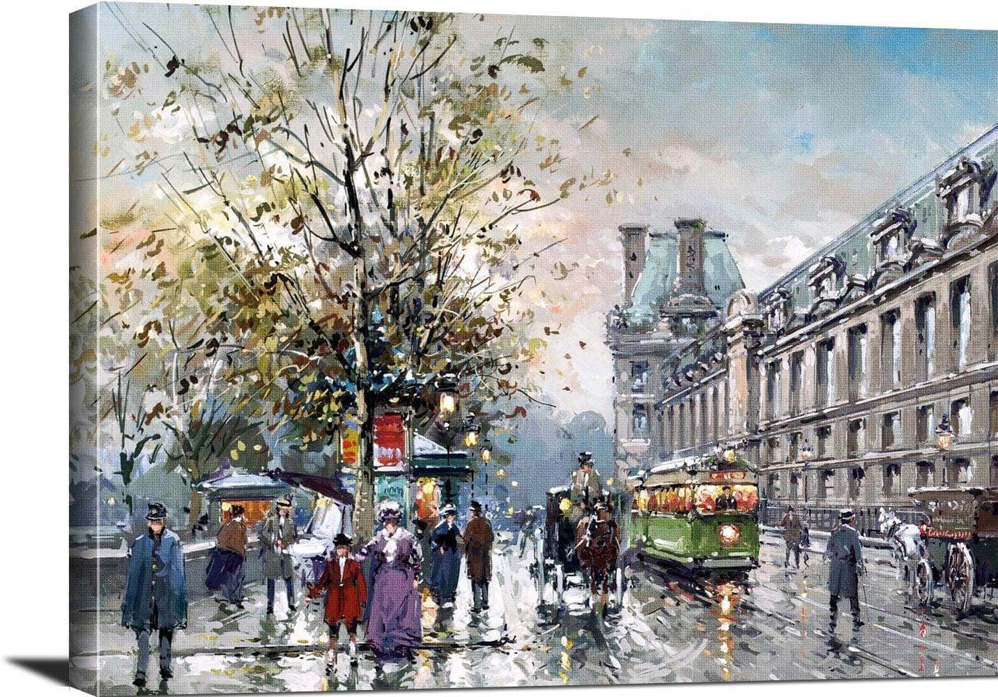 Rive Gauche Painting Antoine Blanchard Canvas Art - Image 3