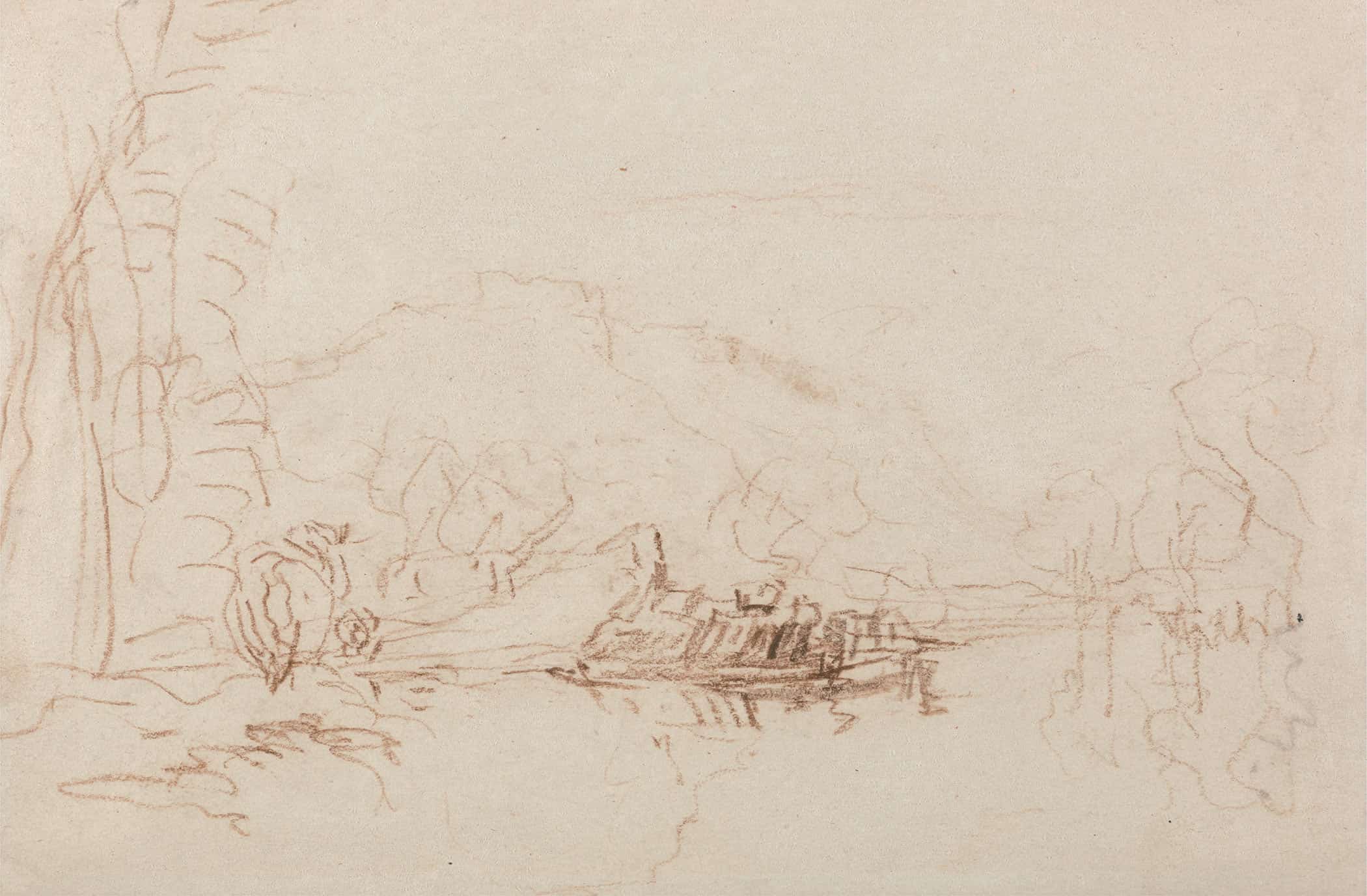 River Scene Between And by David Cox - Image 2