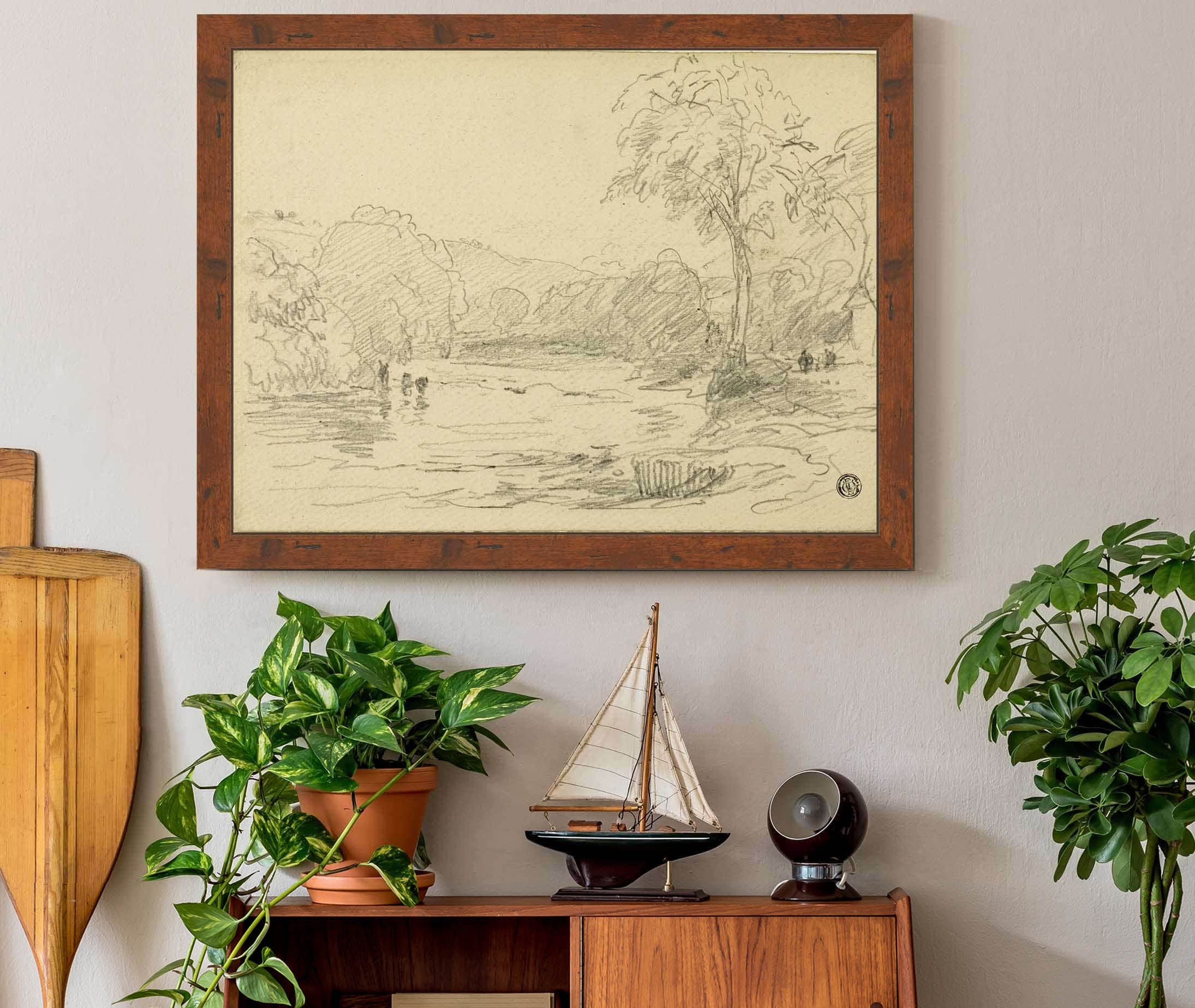 River Scene by David Cox - Image 3