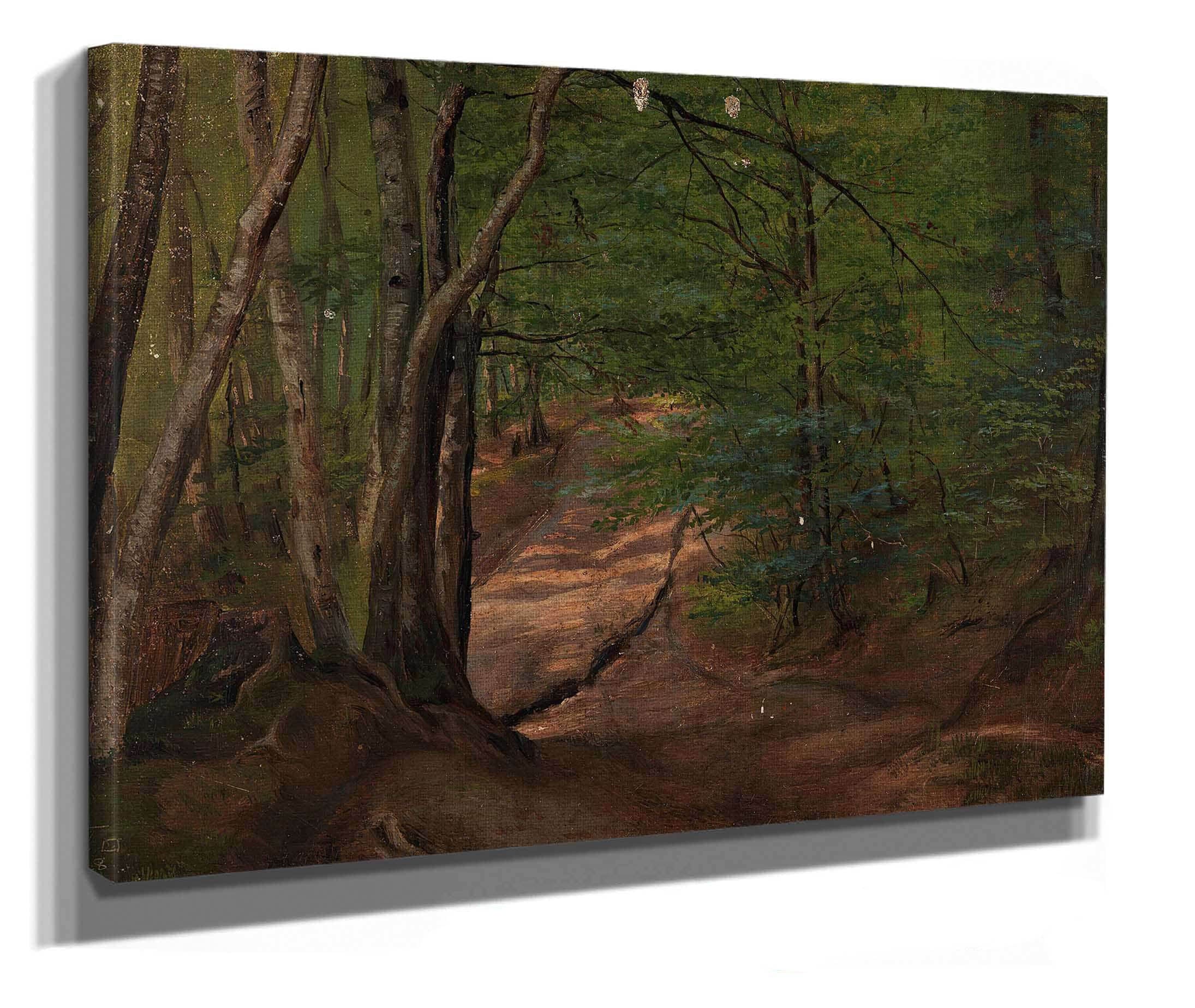 Road In The Forest by Adolph Tidemand - Image 2