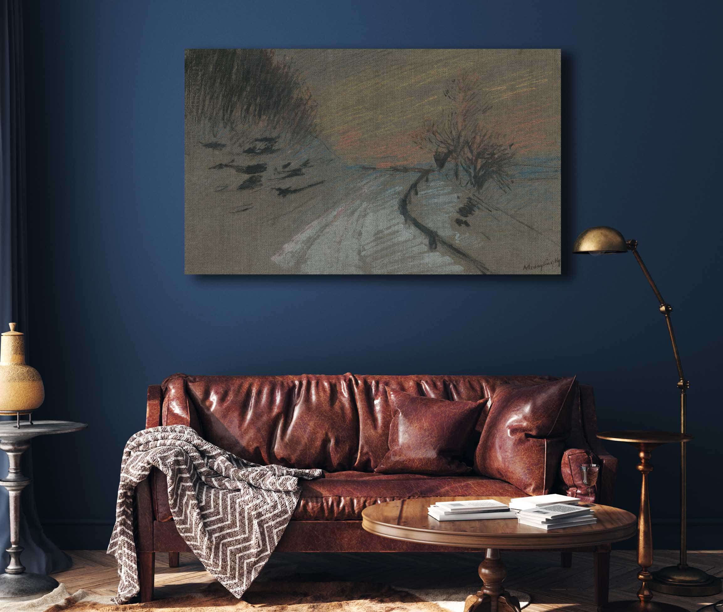Road In Winter by Ladislav Mednyanszky - Image 4