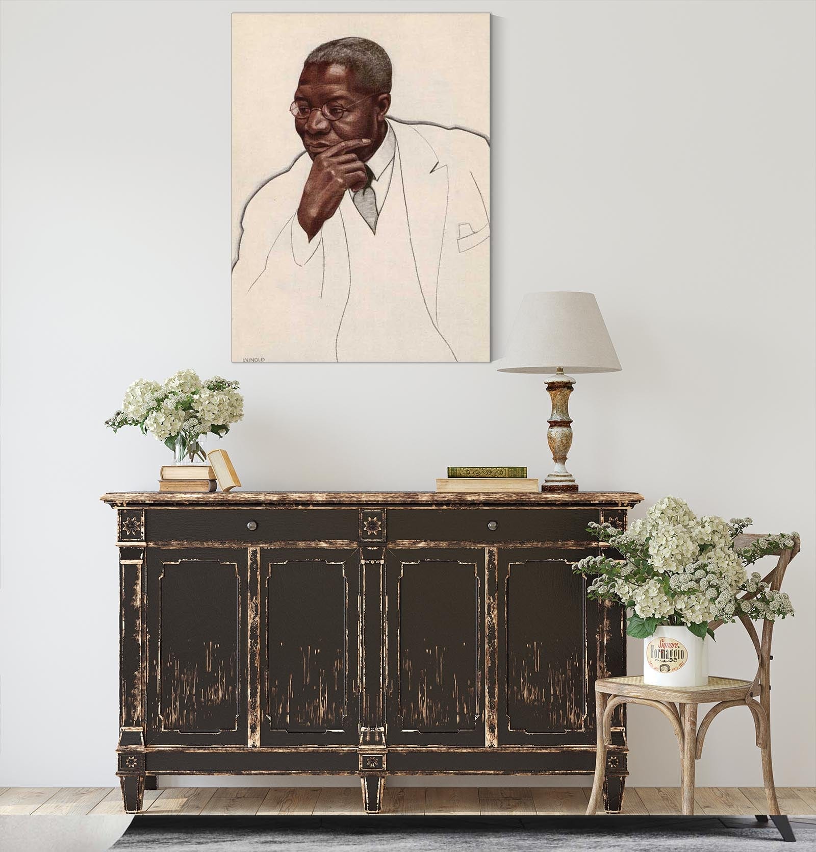 Robert Russa Moton by Winold Reiss - Image 4