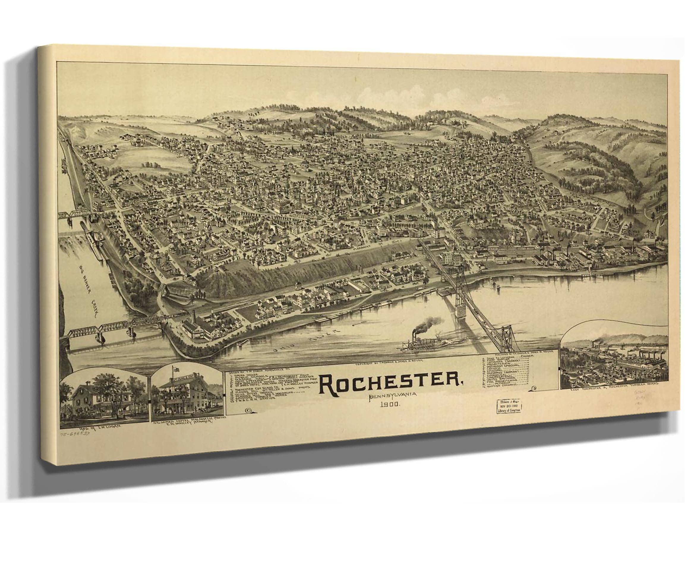 Rochester Pennsylvania 1900 State Of Pennsylvania