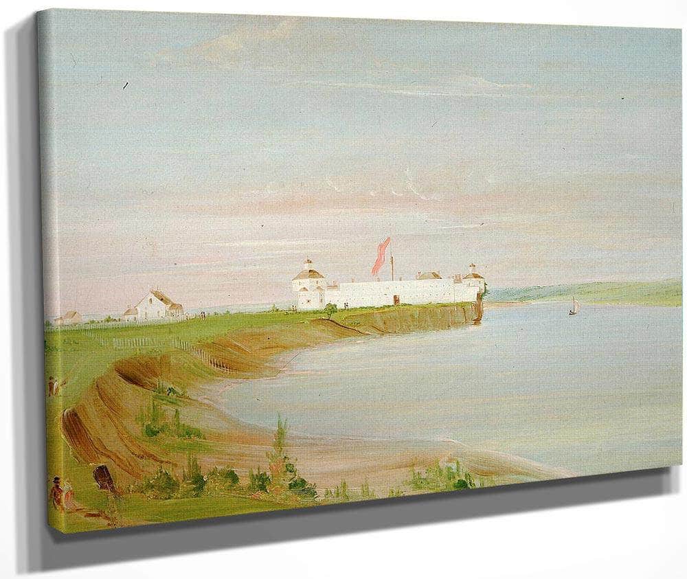 Rock Island, United States Garrison By George Catlin