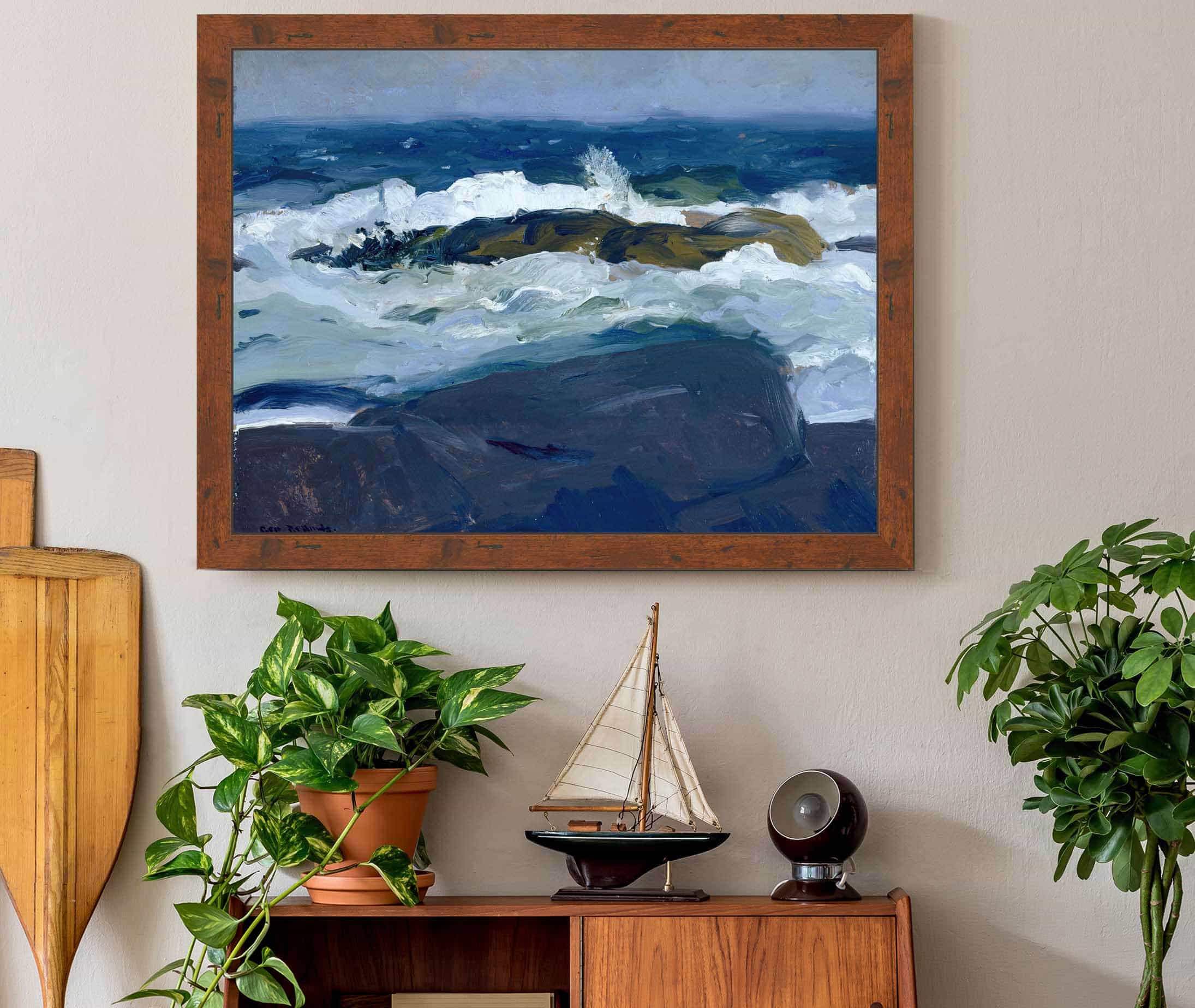 Rock Reef Maine by George Wesley Bellows - Image 3