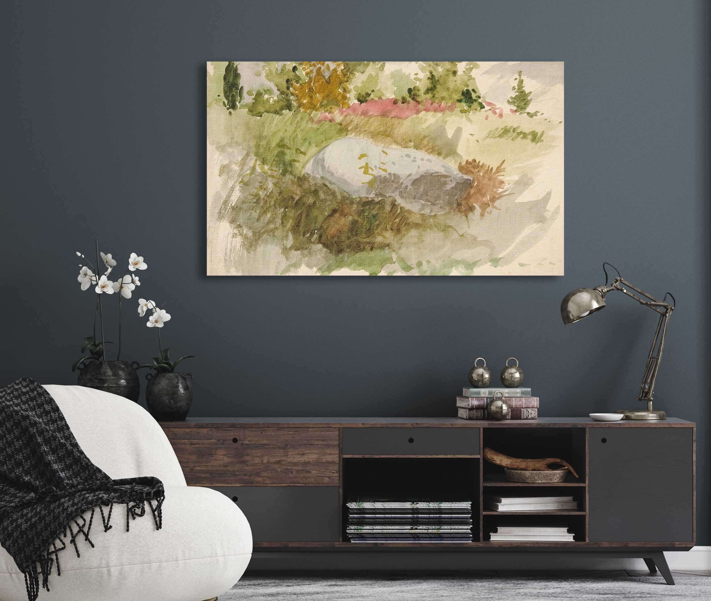 Rocks And Shrubs by Edwin Austin Abbey - Image 5