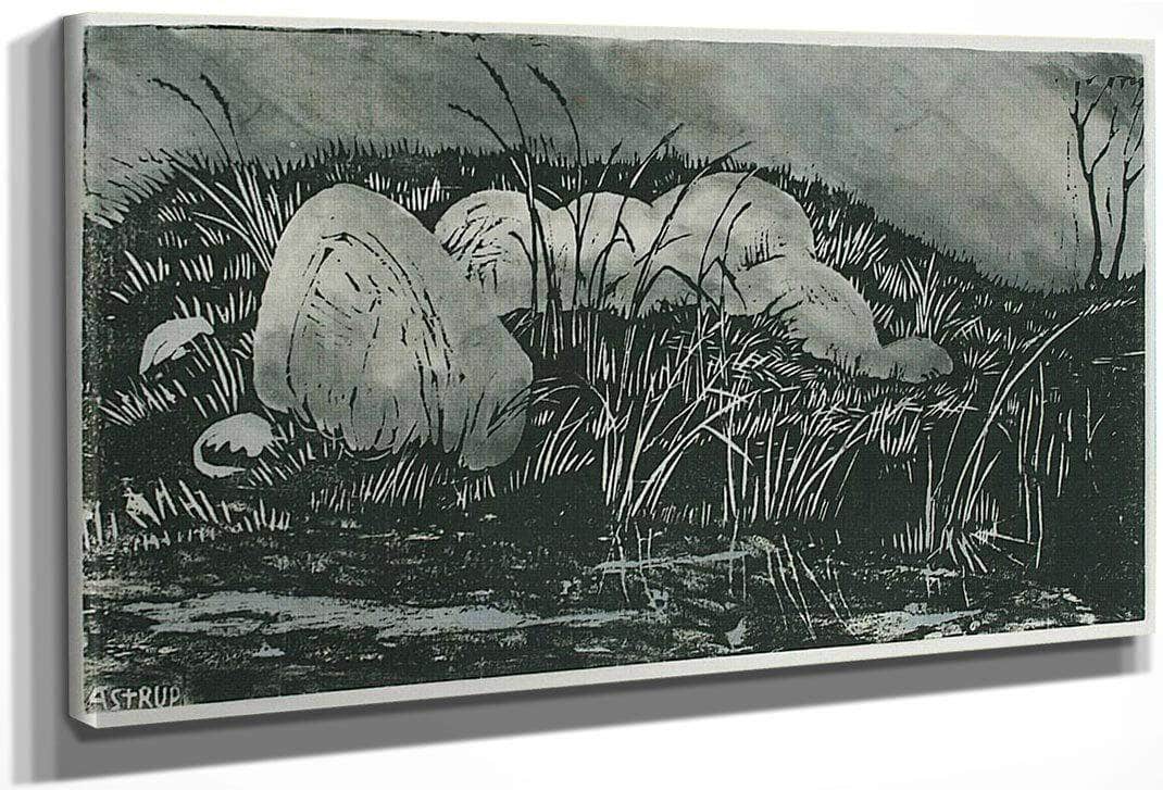 Rocks And Straws By Nicolai Astrup