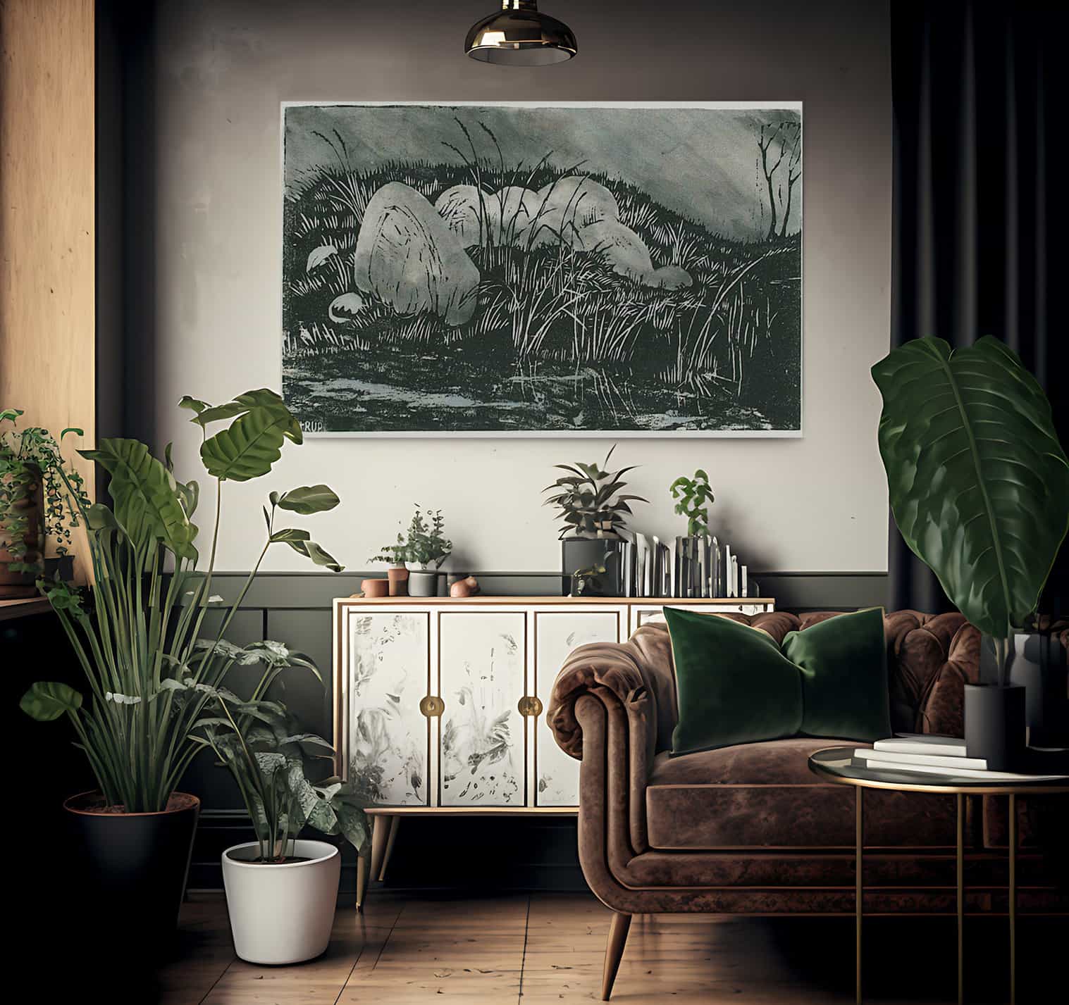 Rocks And Straws By Nicolai Astrup - Image 2