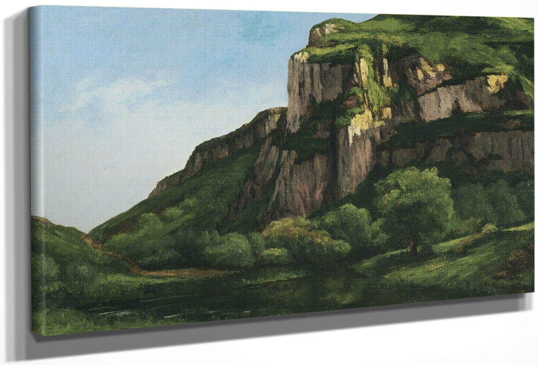 Rocks At Mouthier By Jean Desire Gustave Courbet