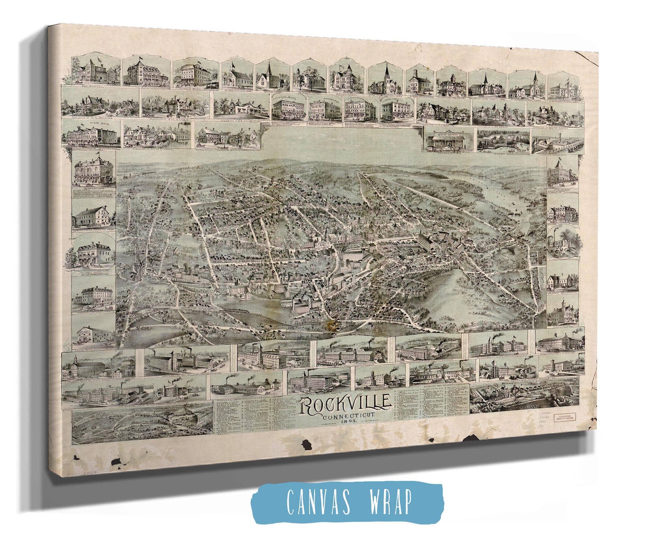 Rockville Connecticut 1895 State of Connecticut