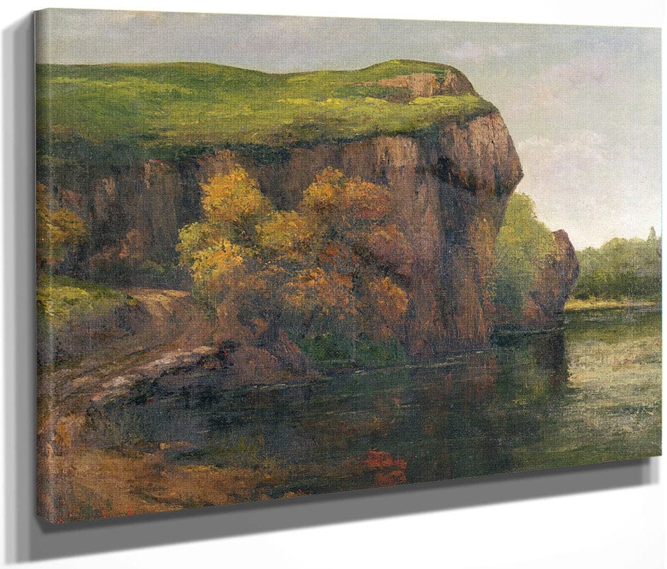Rocky Cliffs By Jean Desire Gustave Courbet