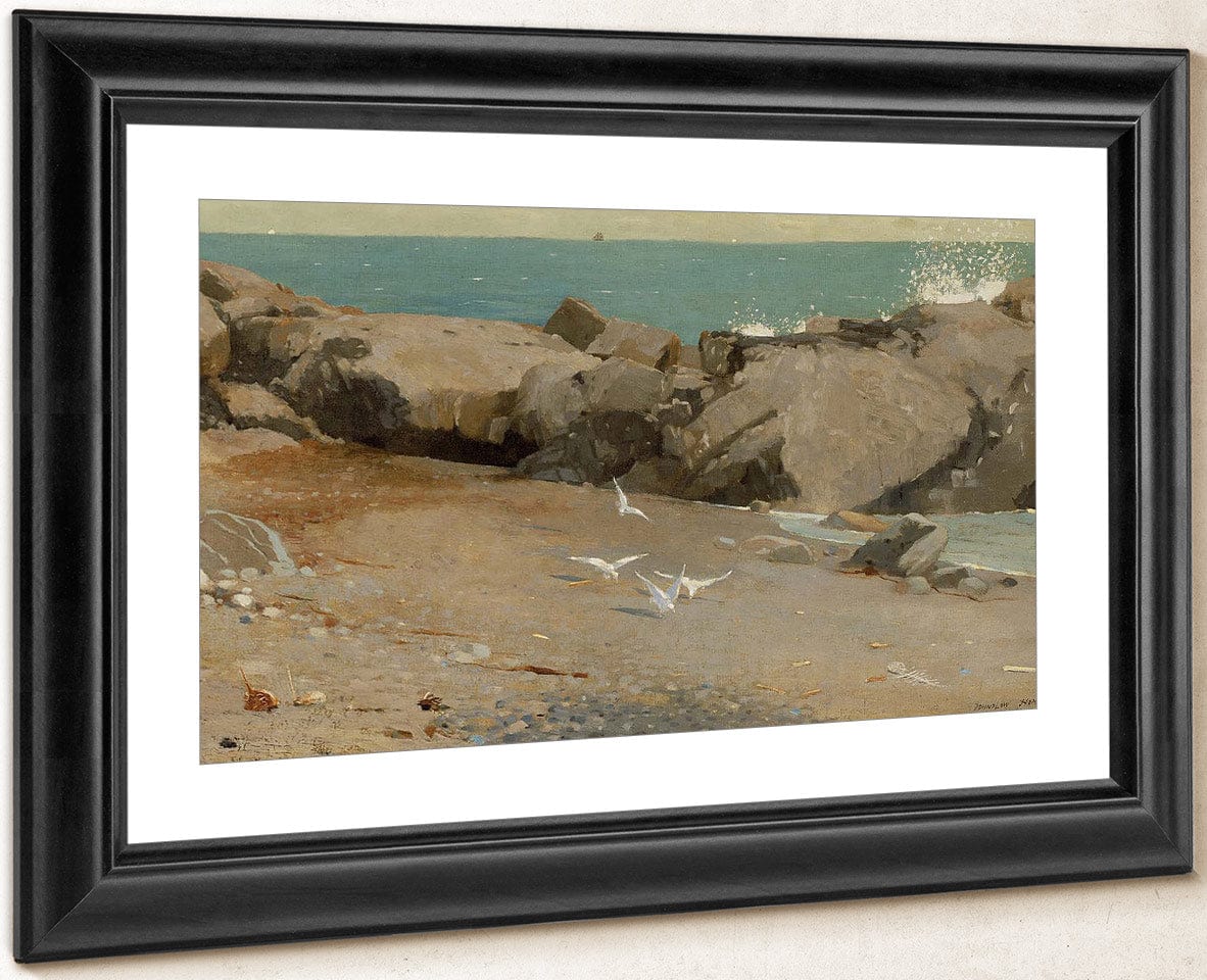 Rocky Coast And Gulls 1869 By Winslow Homer - Image 4