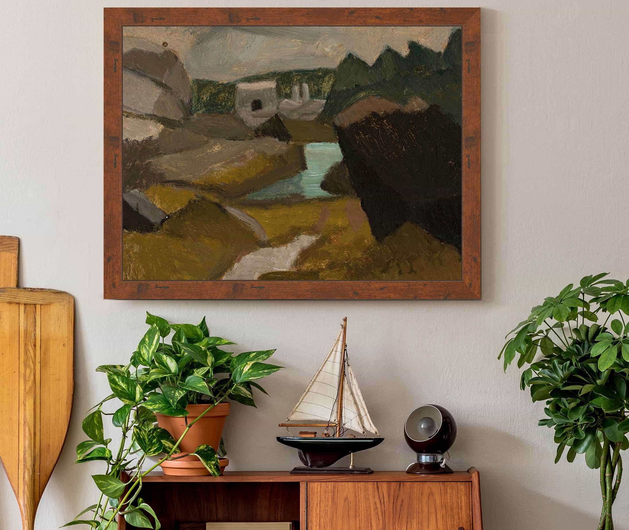 Rocky Landscape With Water by Tadeusz Makowski - Image 3