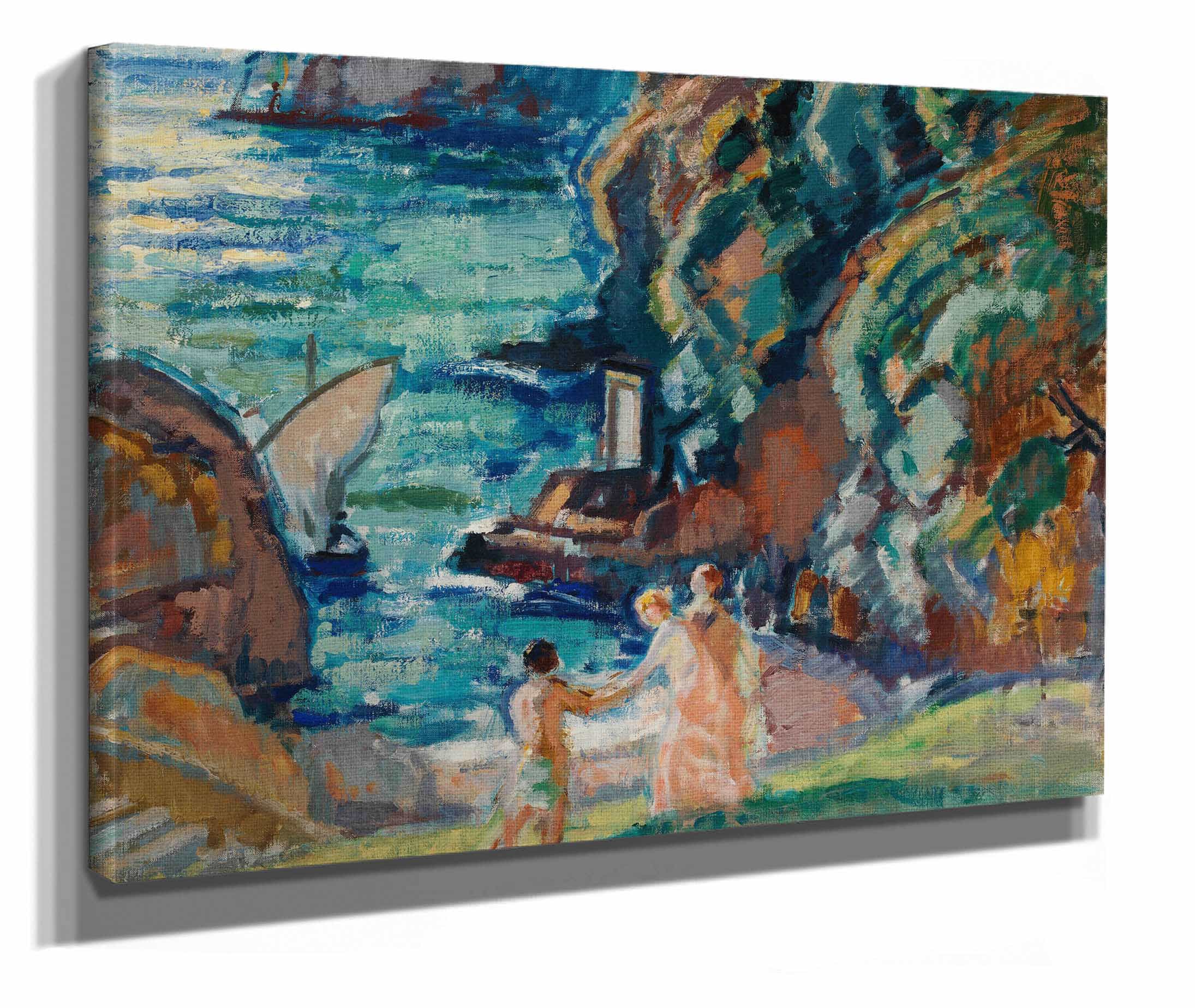 Rocky Shore In The Sun Porto Fino by Magnus Enckell - Image 2