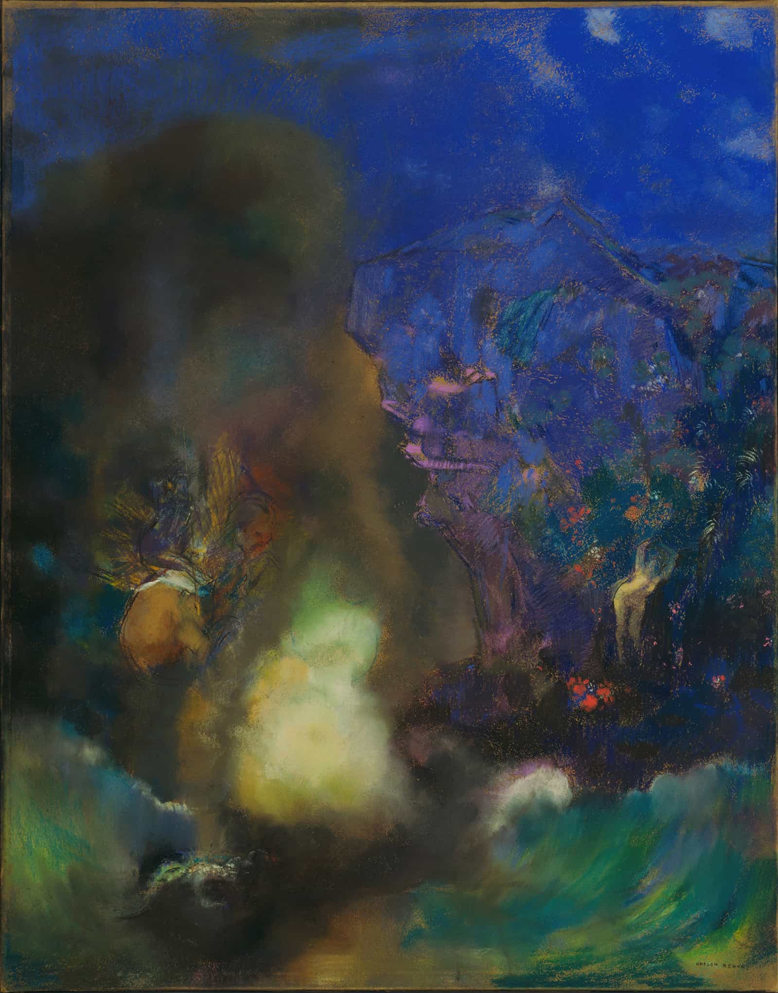 Roger And Angelica by Odilon Redon