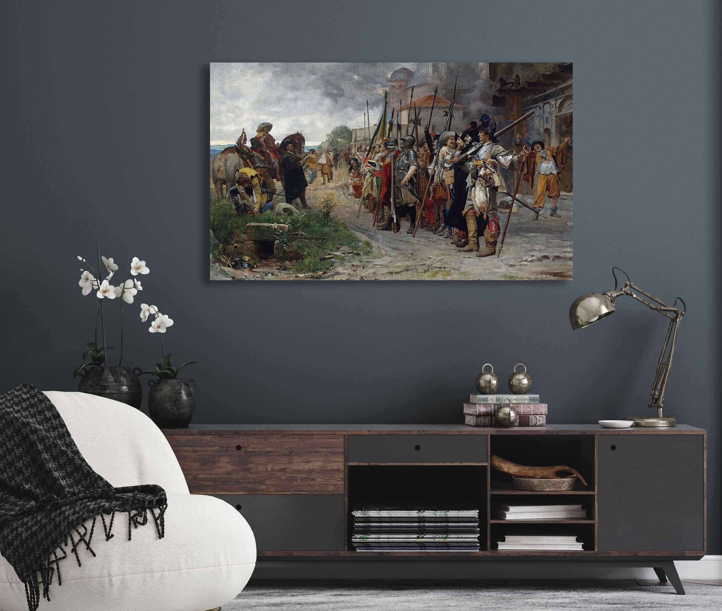 Roll Call After The Pillage Lappel Apres Le Pillage by Jehan Georges Vibert - Image 5