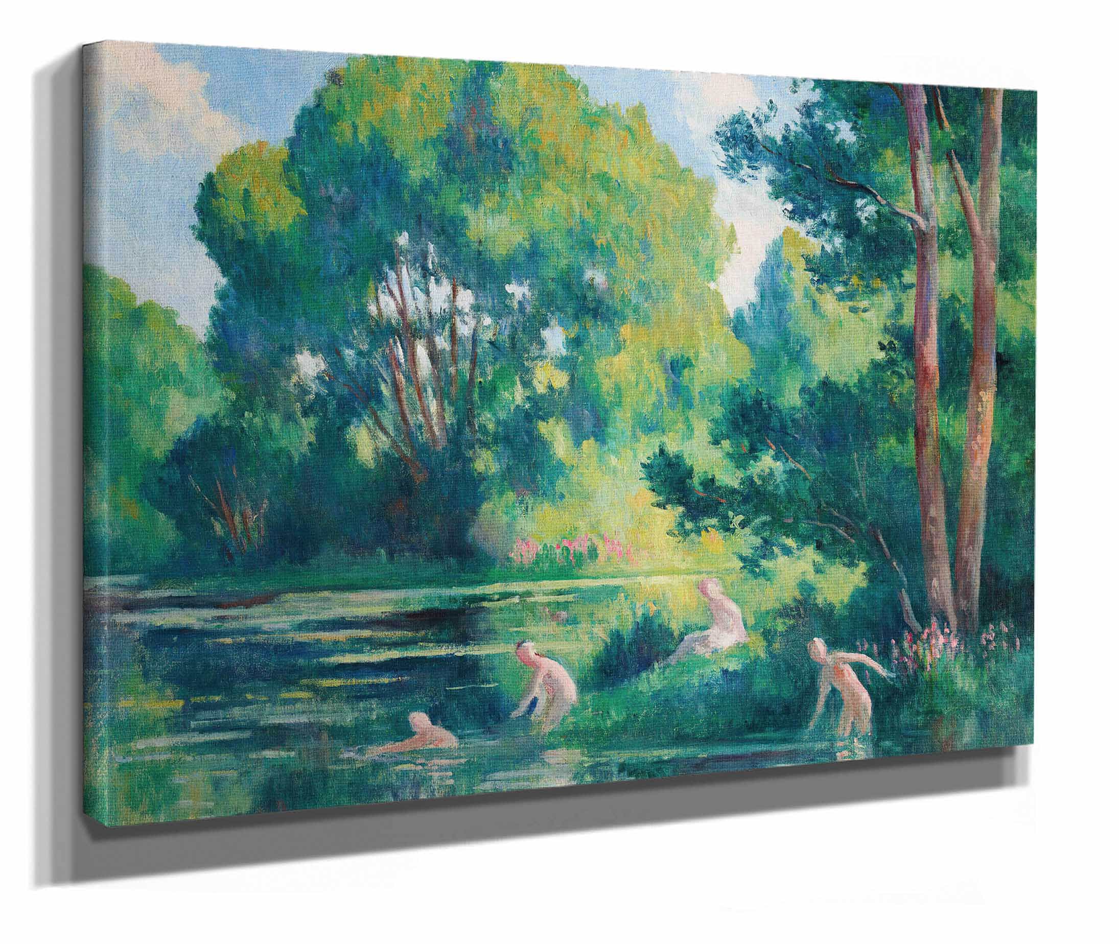 Rolleboise Baignade Dans Le Petit Bras De La Seine by Maximilien Luce - Image 2