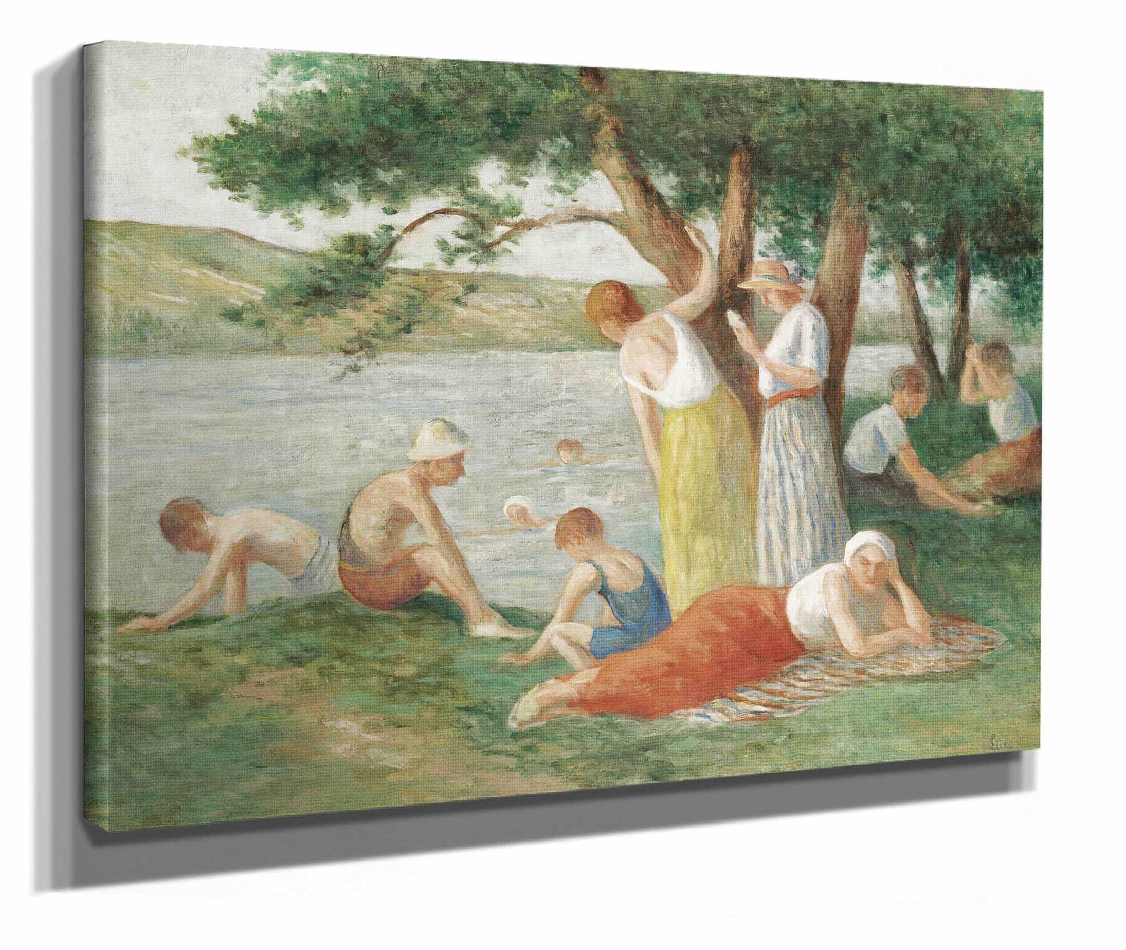 Rolleboise La Baignade by Maximilien Luce - Image 2